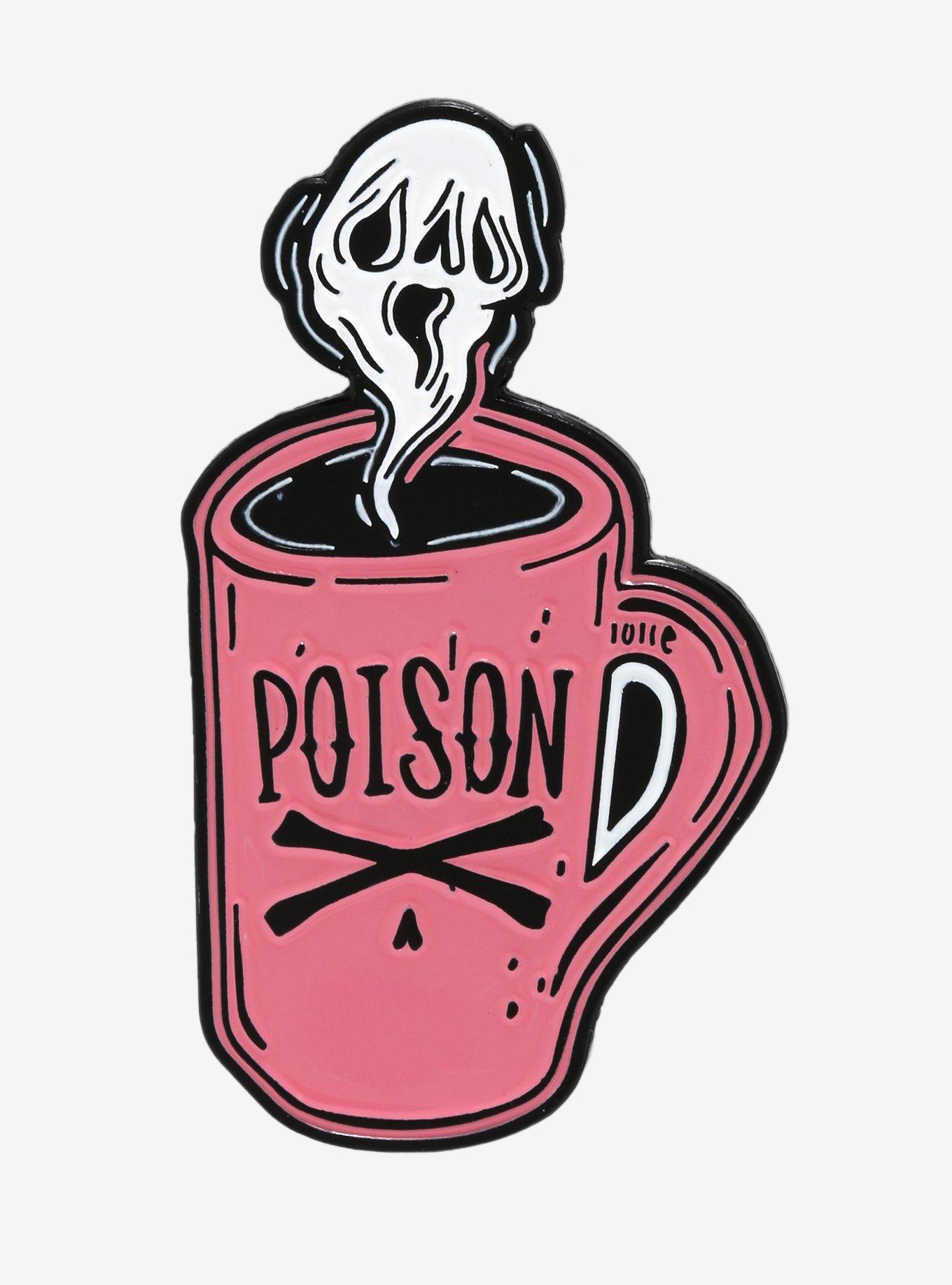 Poison Coffee Mug Enamel Pin By Lolle Hot Topic