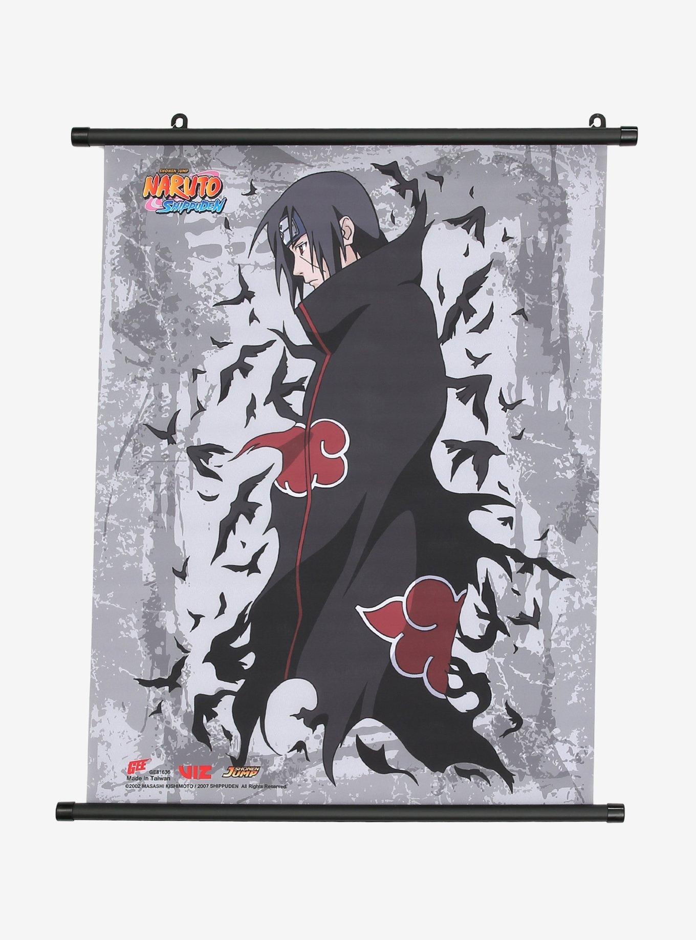 Naruto Shippuden Itachi Wall Scroll Hot Topic