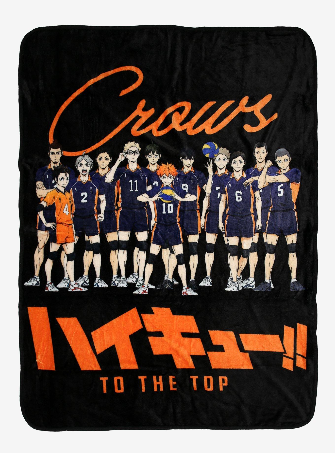 Haikyu!! Karasuno Crows Throw Blanket Hot Topic