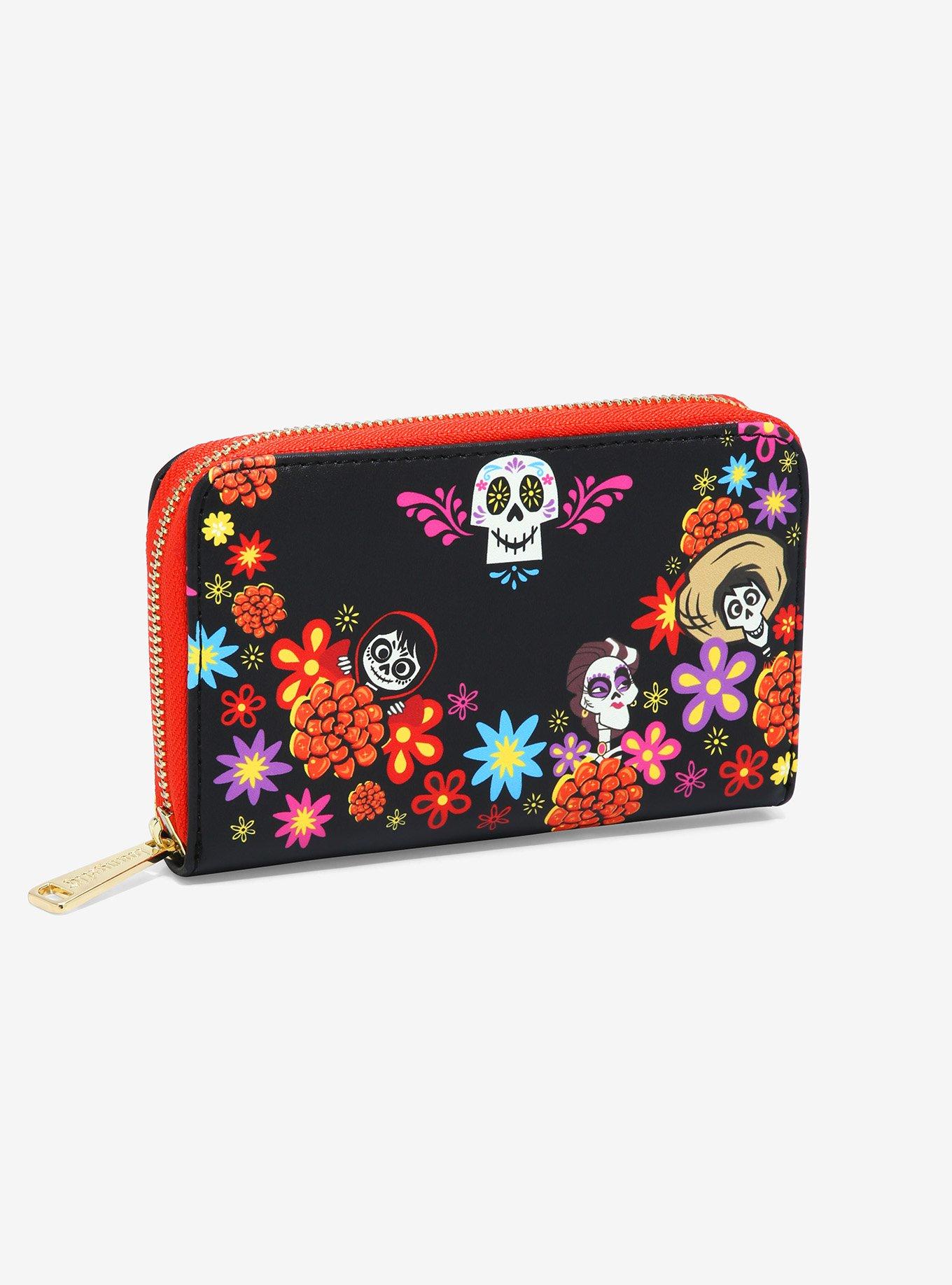 Loungefly Disney Pixar Coco Land of the Dead Family Small Zip Wallet