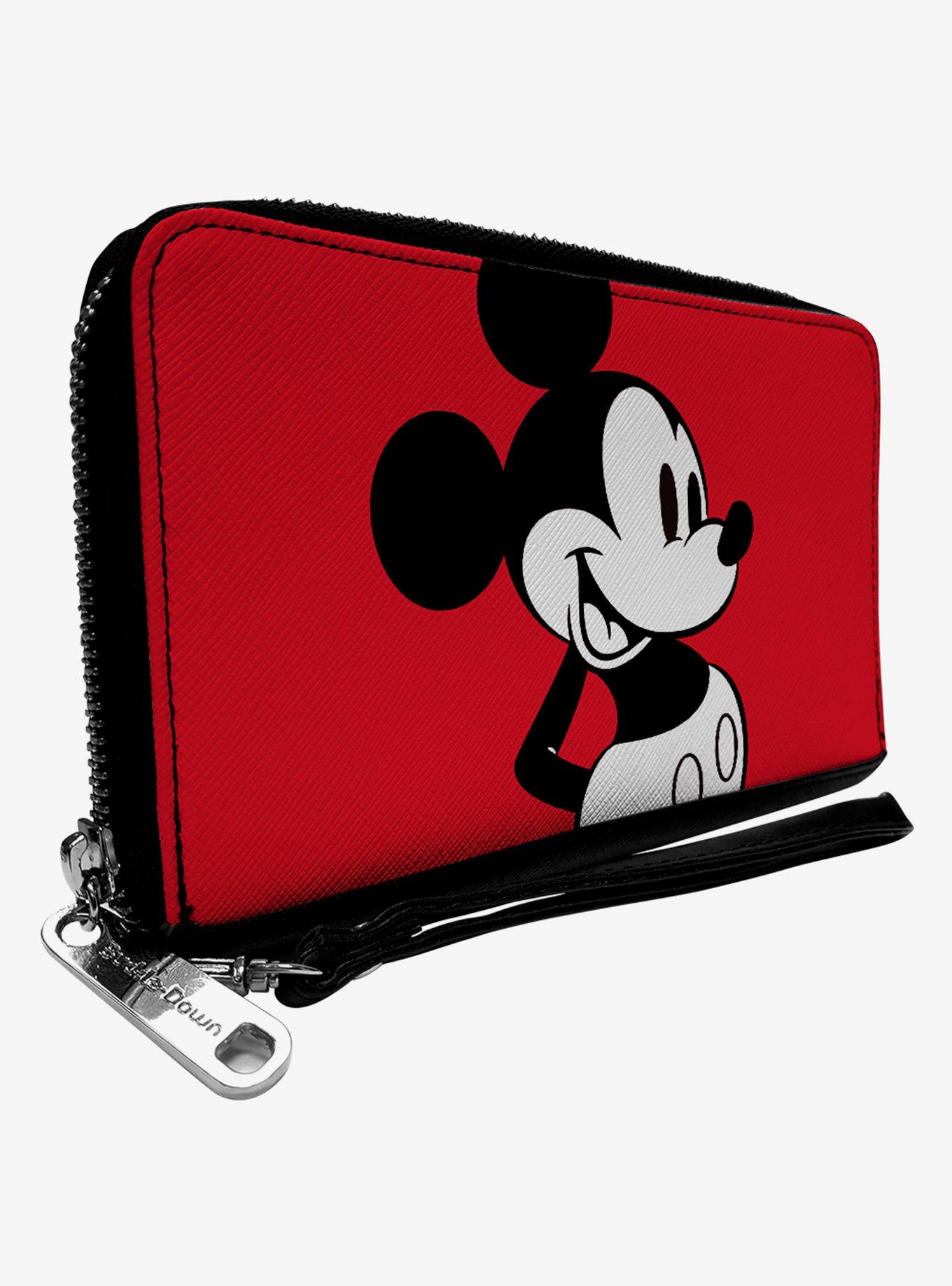 Disney Mickey Mouse Classic Close Up Zip Around Wallet Hot Topic