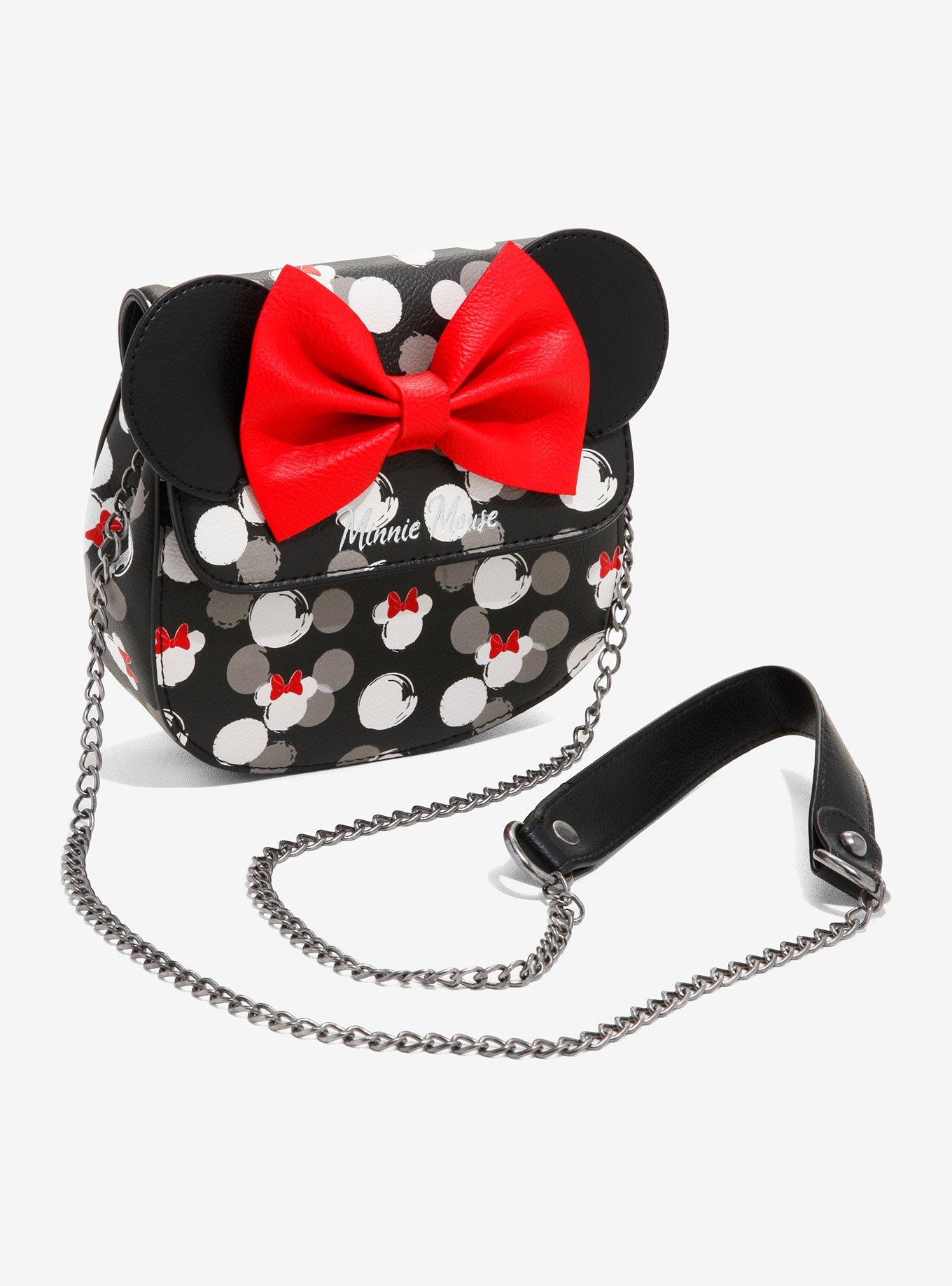Loungefly Disney Minnie Mouse Polka Dots Crossbody Bag Hot Topic
