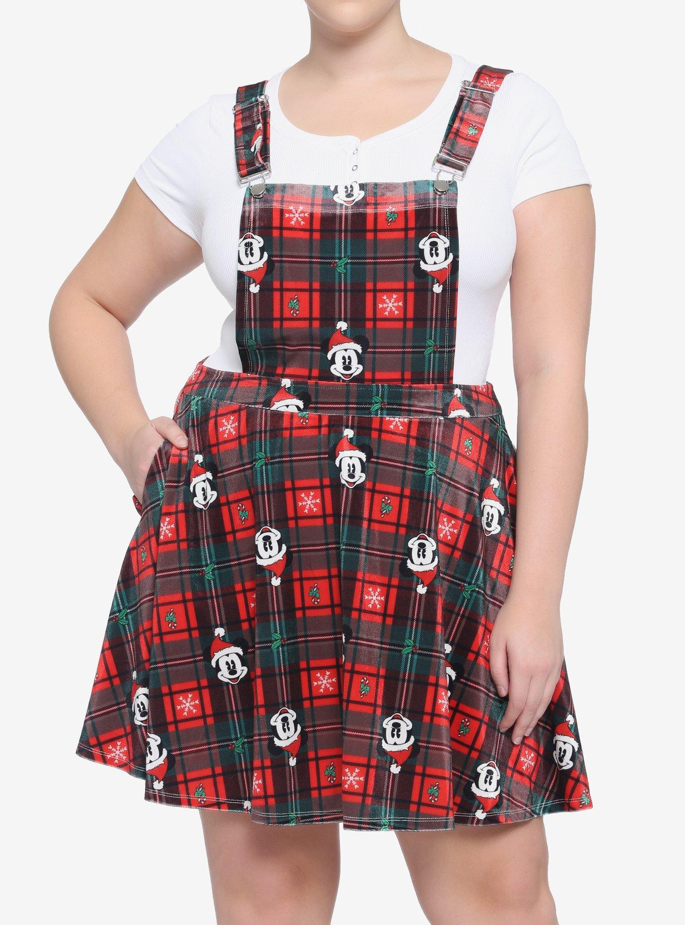 Her Universe Disney Holiday Plaid Skirtall Plus Size Her Universe