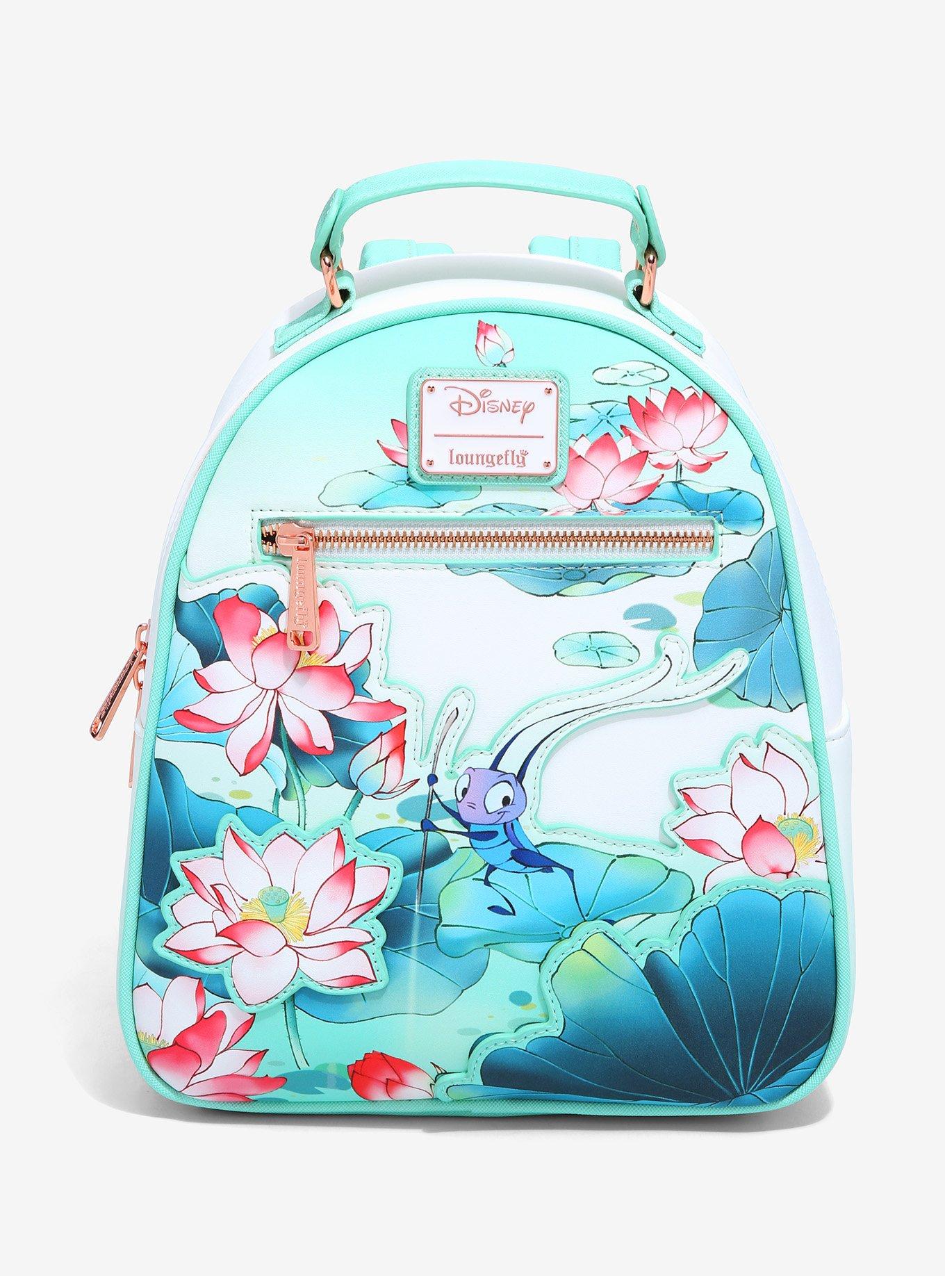 Loungefly Disney Mulan CriKee & Mulan Lotus Mini Backpack BoxLunch Exclusive BoxLunch