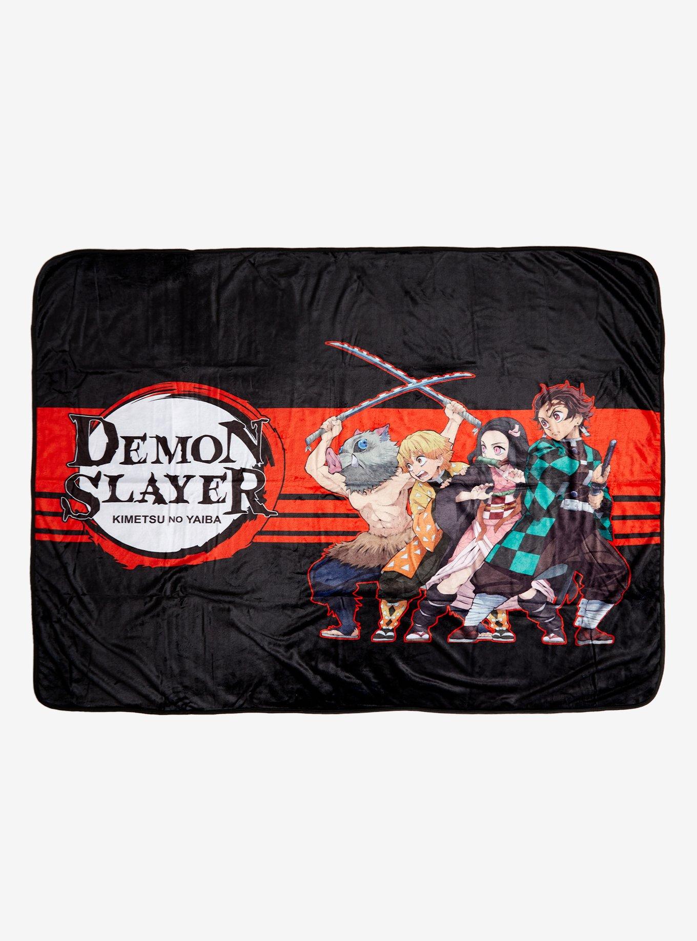 Demon Slayer Kimetsu No Yaiba Group Pose Throw Blanket Hot Topic