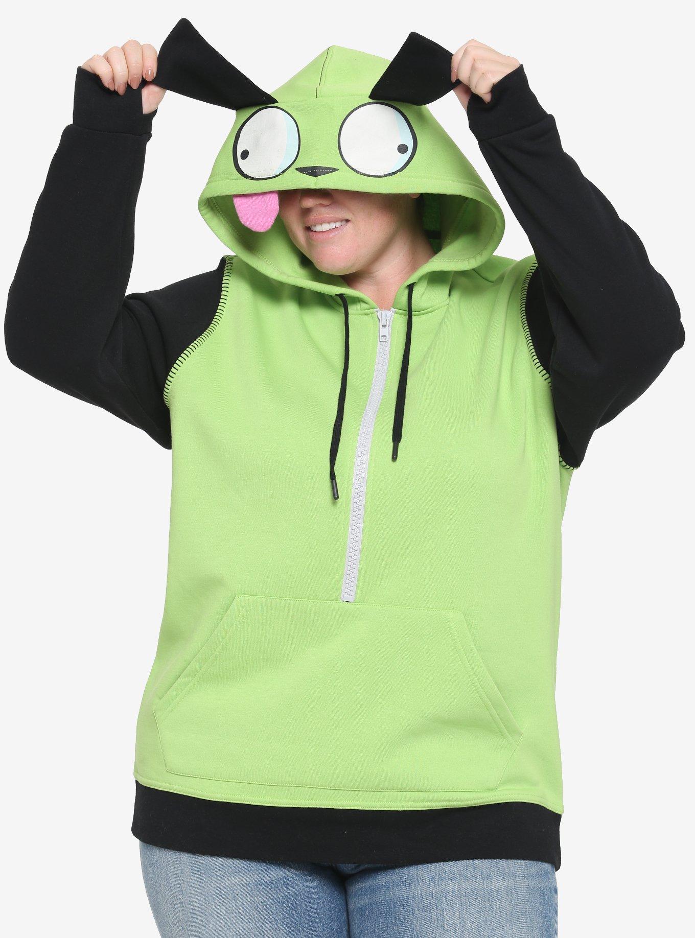 Invader Zim GIR Dog Cosplay Girls Hoodie Plus Size Hot Topic