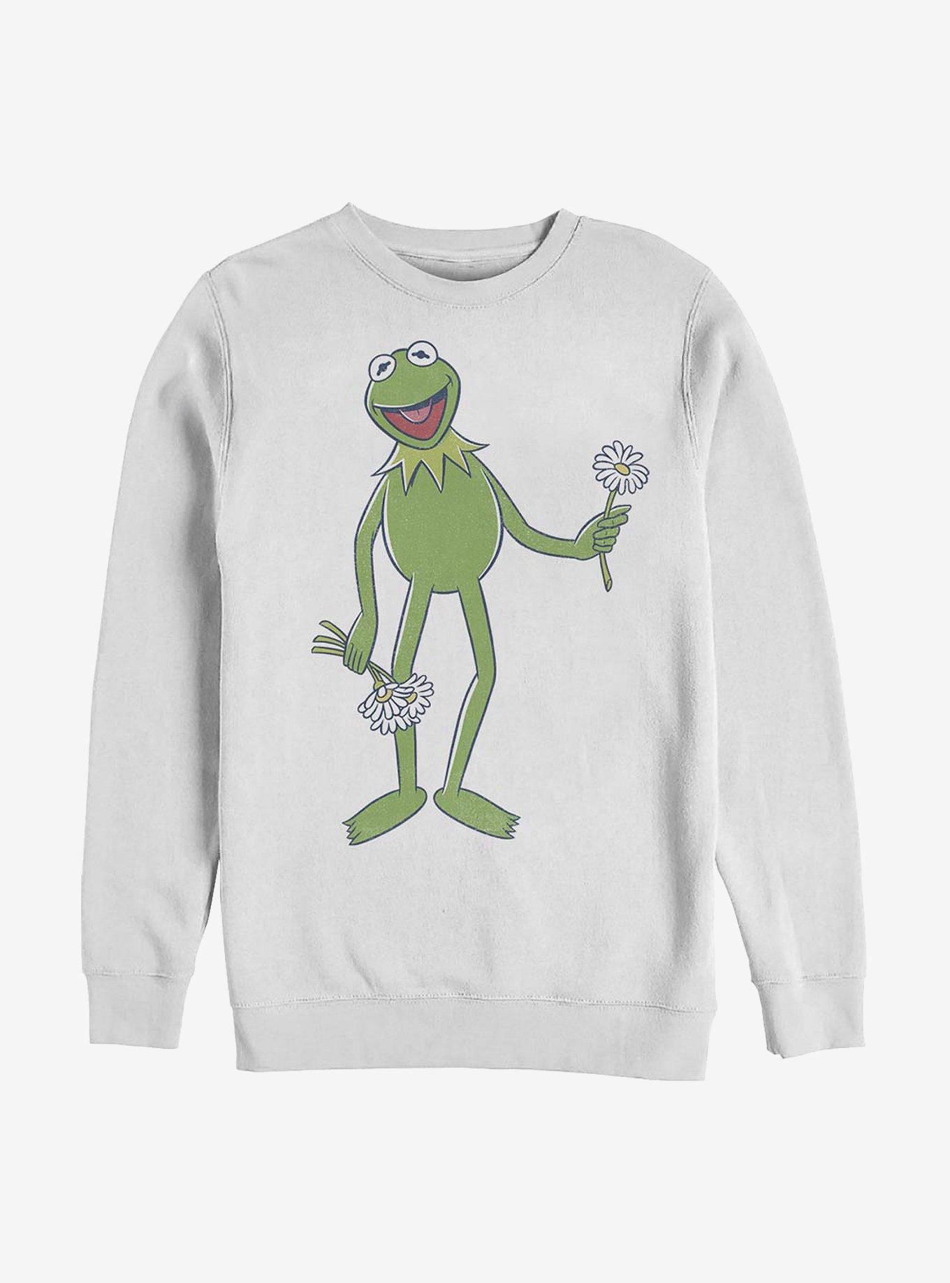 Disney The Muppets Big Kermit Crew Sweatshirt WHITE Hot Topic