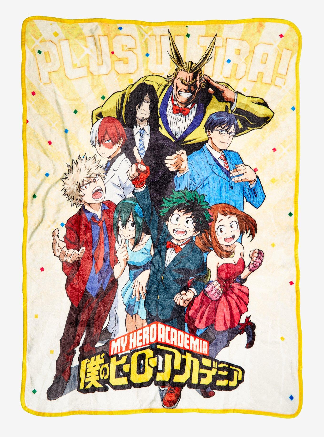 My Hero Academia Group Party Throw Blanket Hot Topic