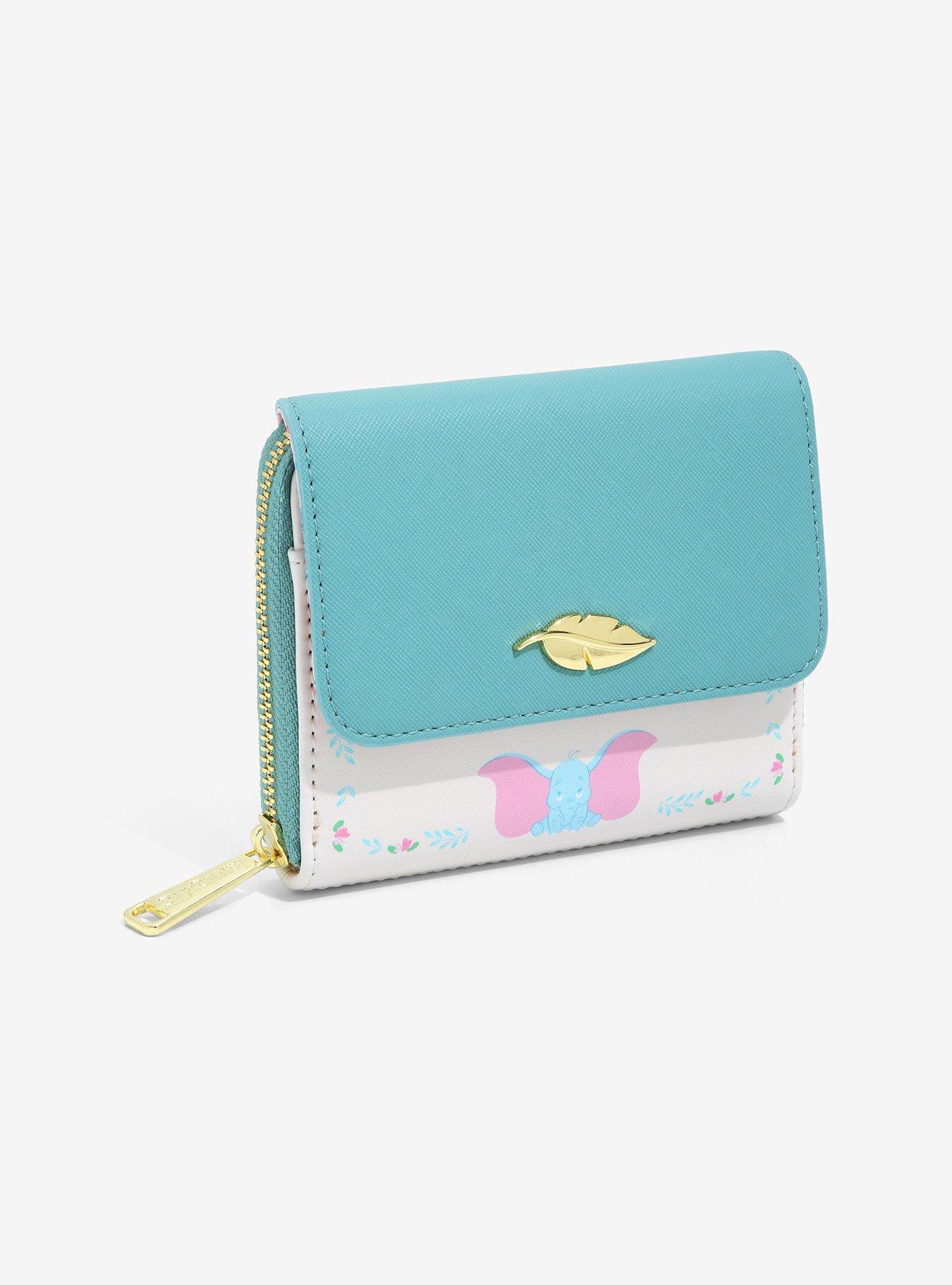 Loungefly Disney Dumbo Floral Small Zip Wallet BoxLunch Exclusive BoxLunch