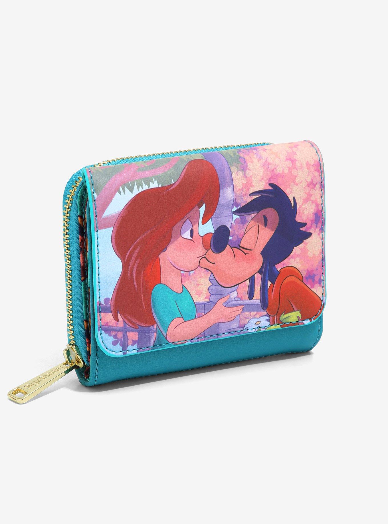 Loungefly Disney A Goofy Movie Roxanne & Max Kiss Small Zip Wallet BoxLunch Exclusive BoxLunch