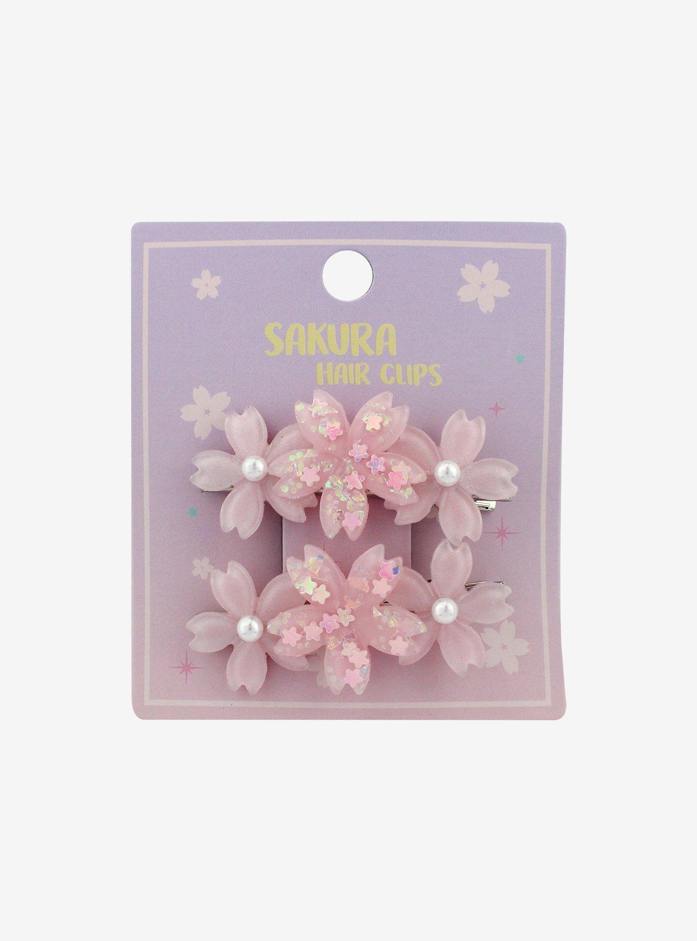 Sakura Flower Hair Clip Set Hot Topic