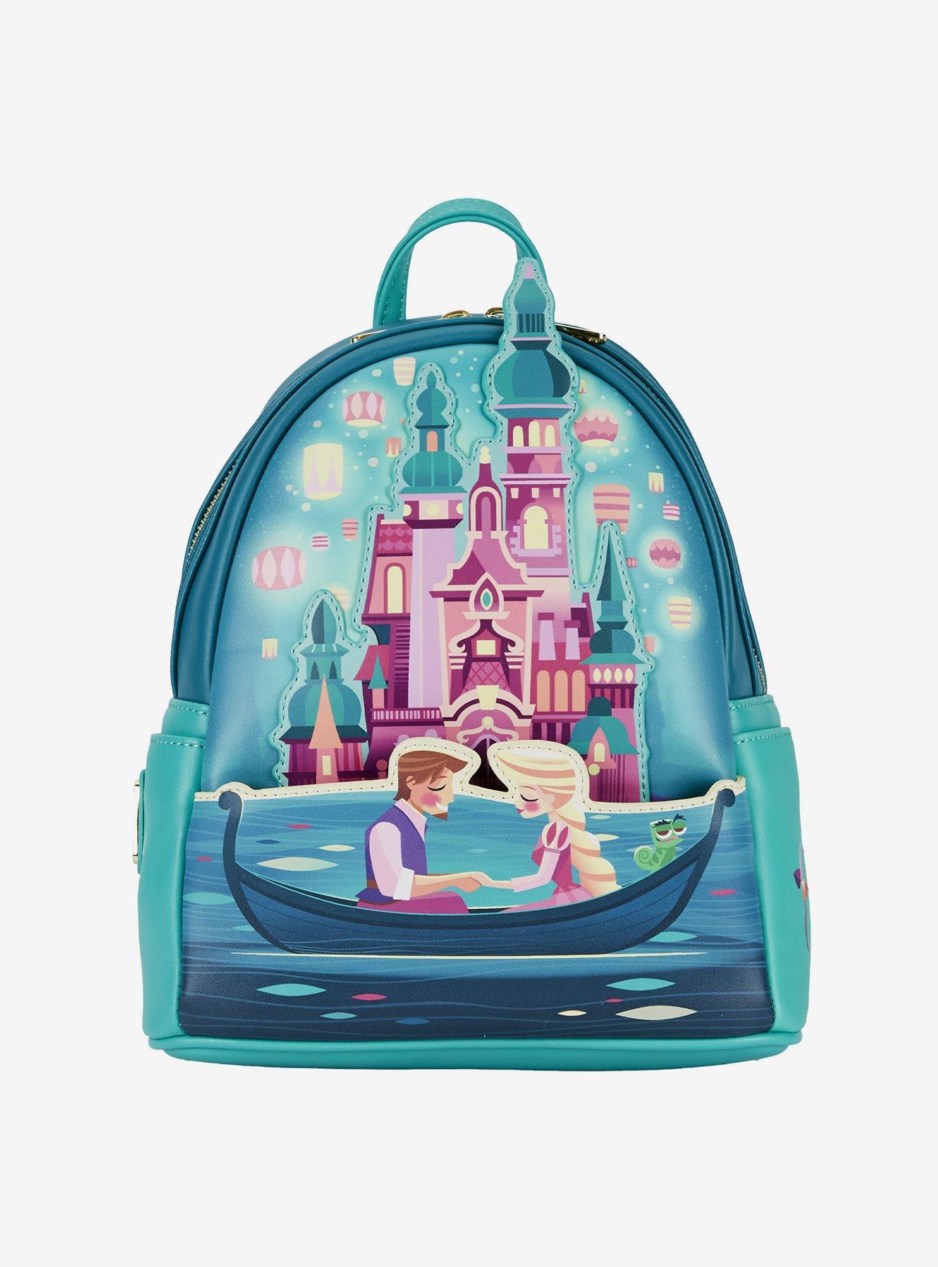 Loungefly Disney Tangled Rapunzel Castle GlowInTheDark Mini Backpack Her Universe