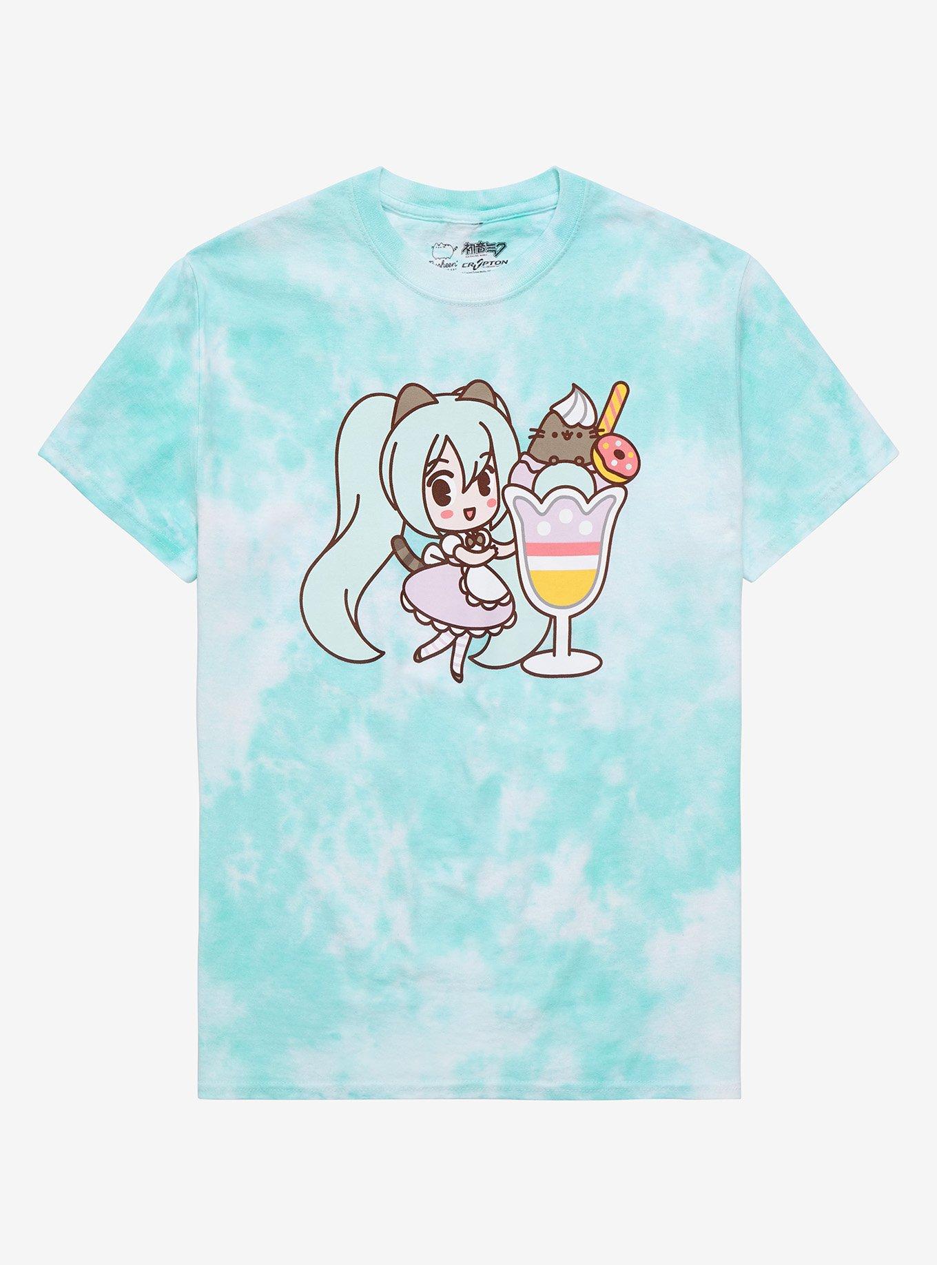 Hatsune Miku X Pusheen Sundae TieDye Girls TShirt Hot Topic
