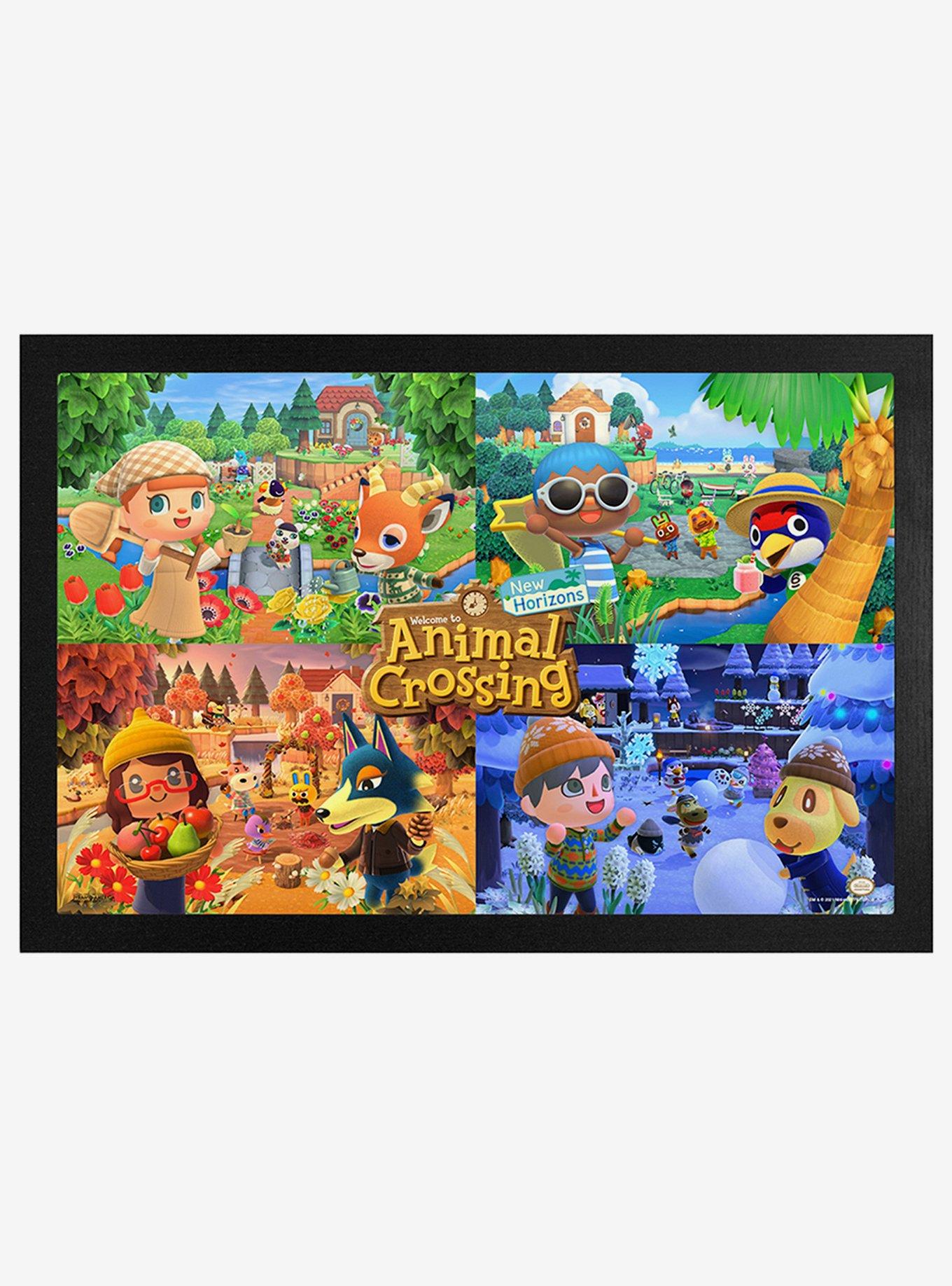 Animal Crossing New Horizons Four Seasons Framed Wood Wall Art Hot Topic
