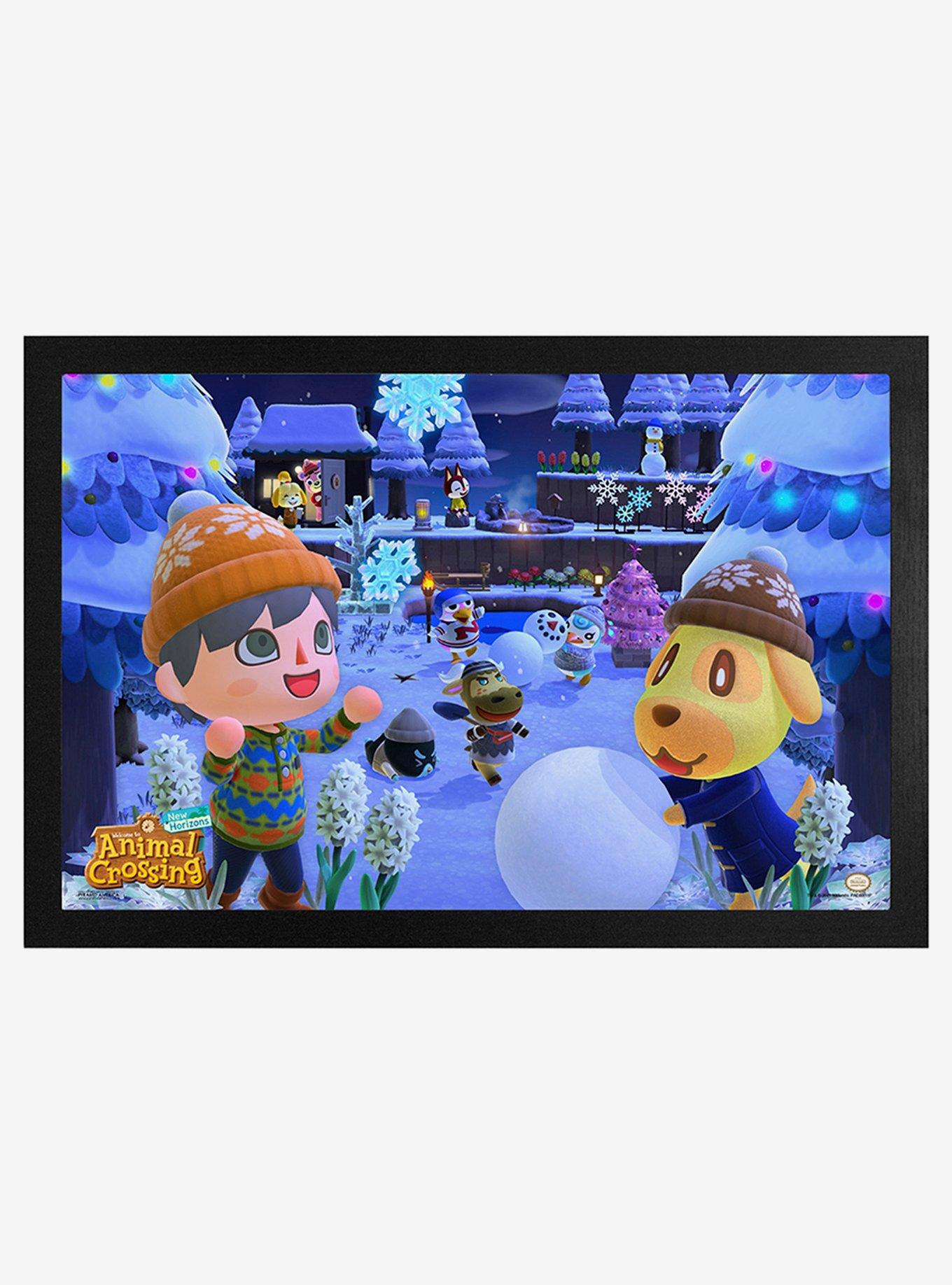 Animal Crossing New Horizons Winter Framed Wood Wall Art Hot Topic