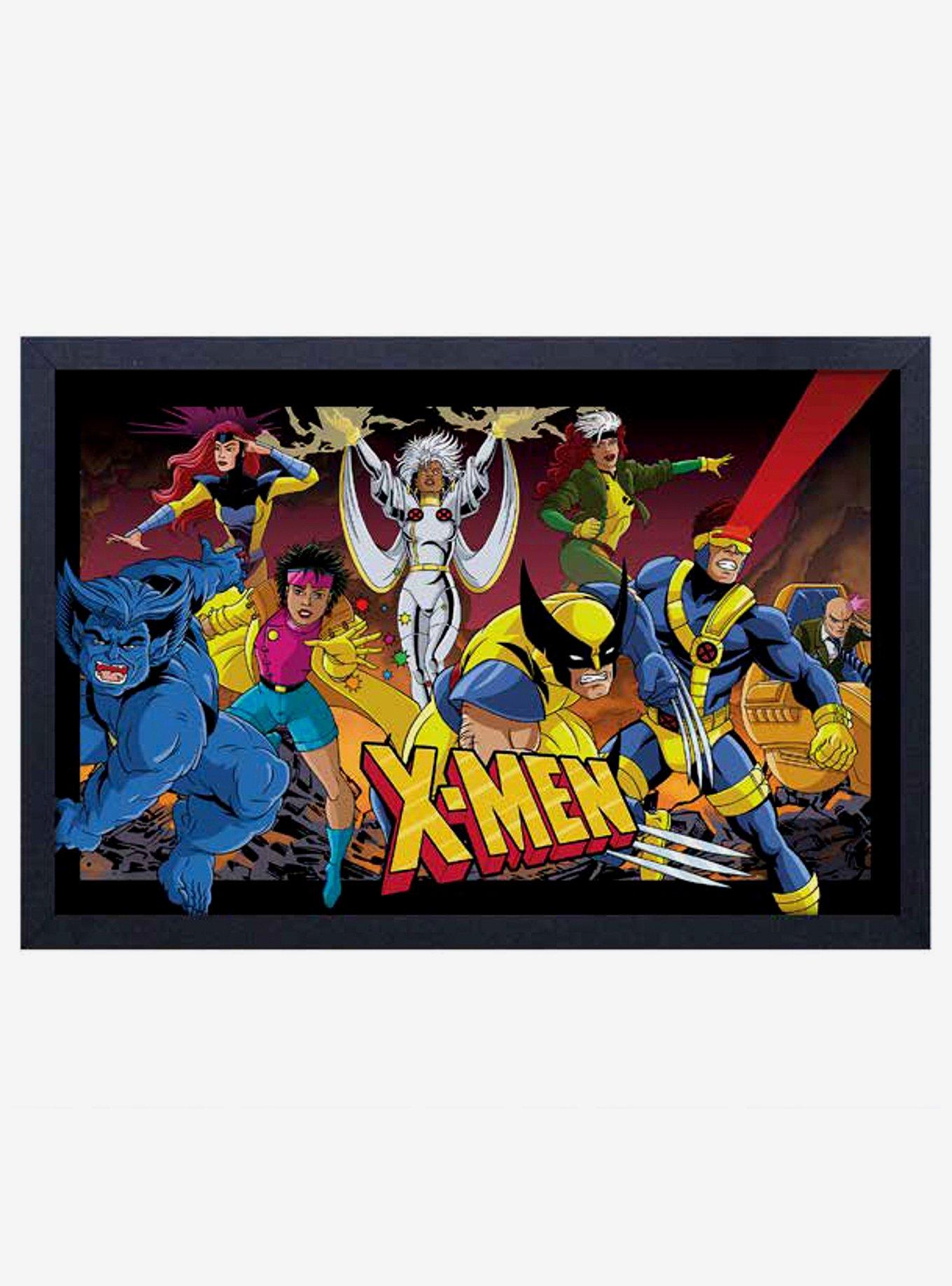 Marvel XMen Group Framed Wood Wall Art Hot Topic