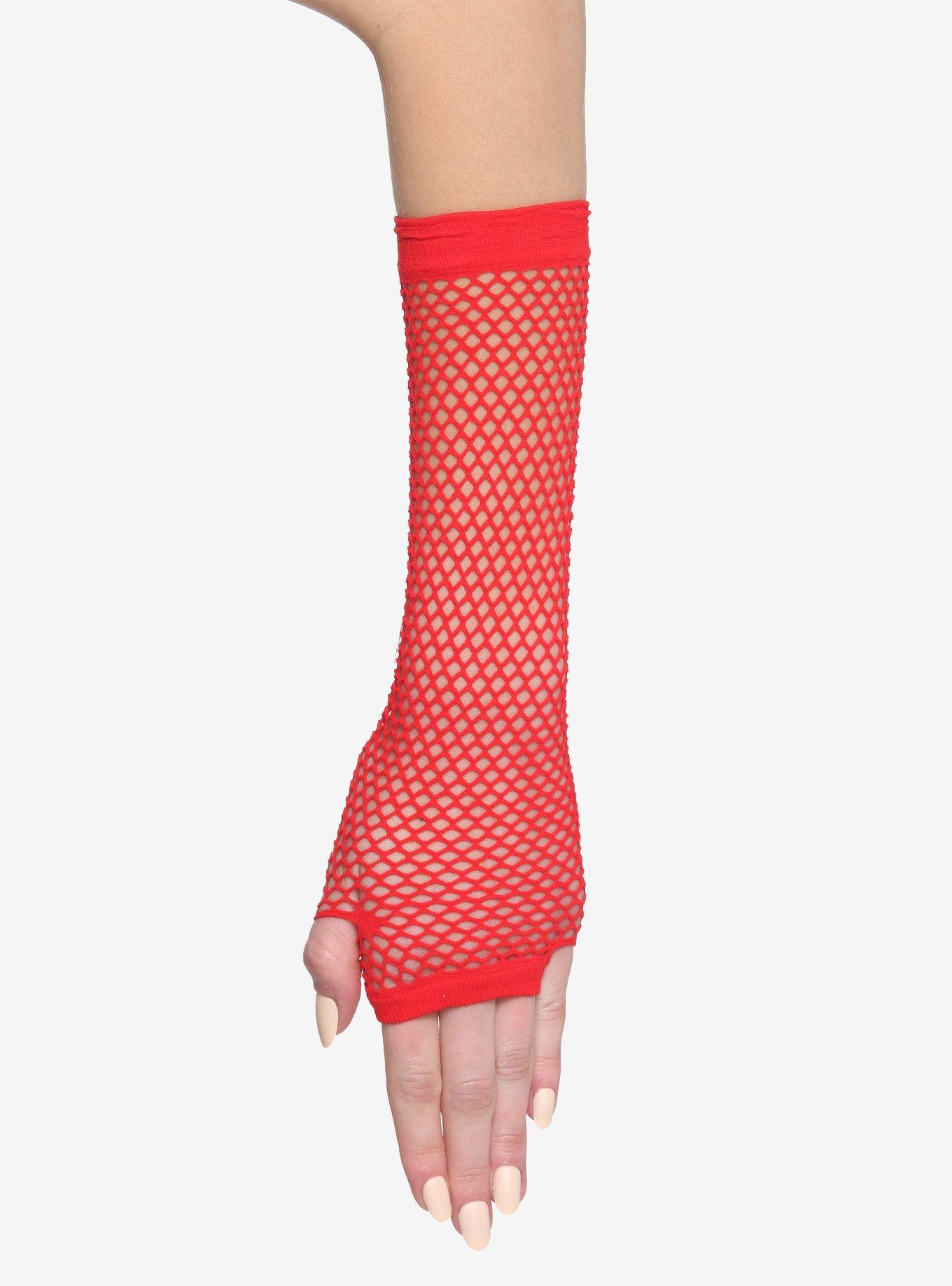 Red Arm Warmers Hot Topic