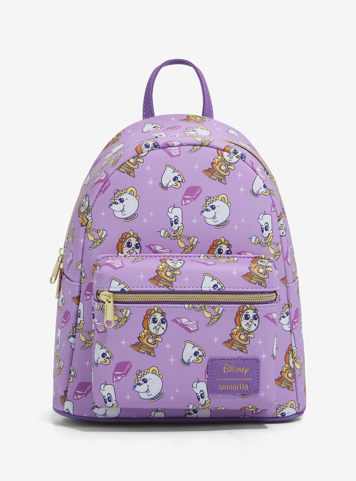 Disney Loungefly backpack of the beast from beauty and the beast town