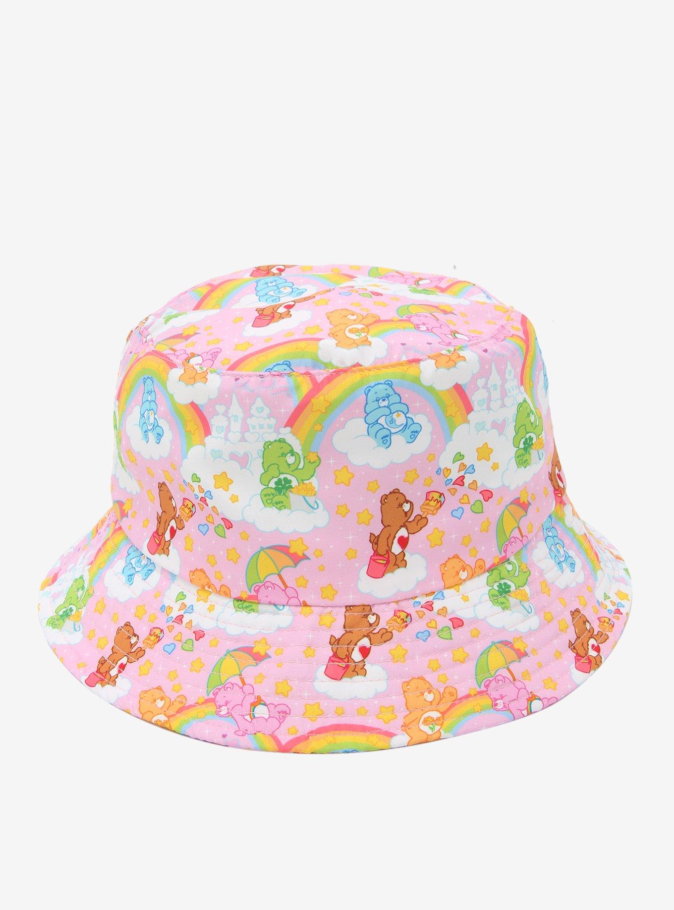 Care Bears Pink Rainbow Bucket Hat Hot Topic