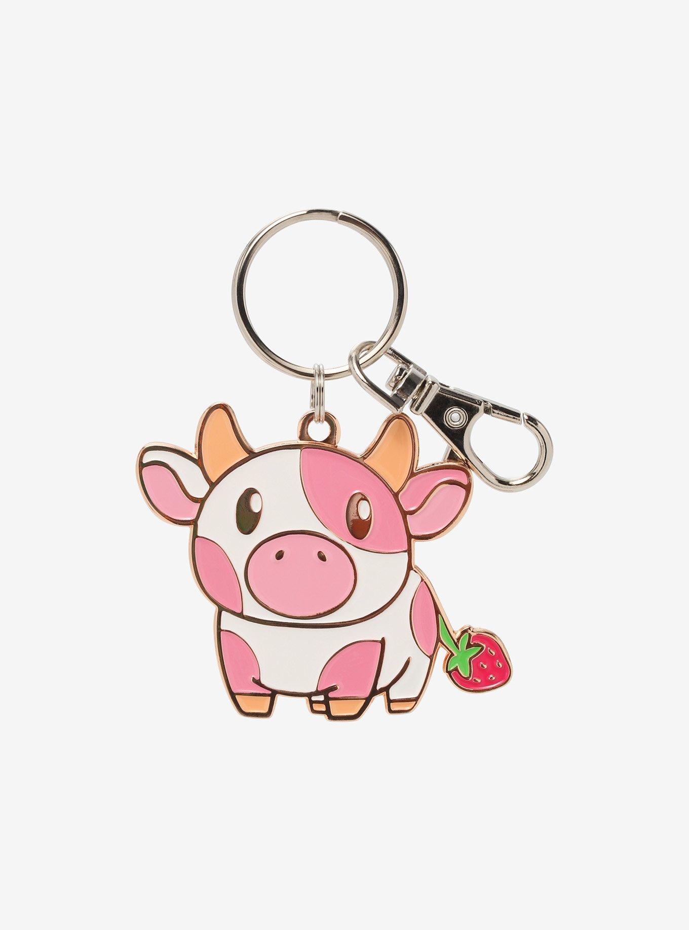 Strawberry Cow Key Chain Hot Topic