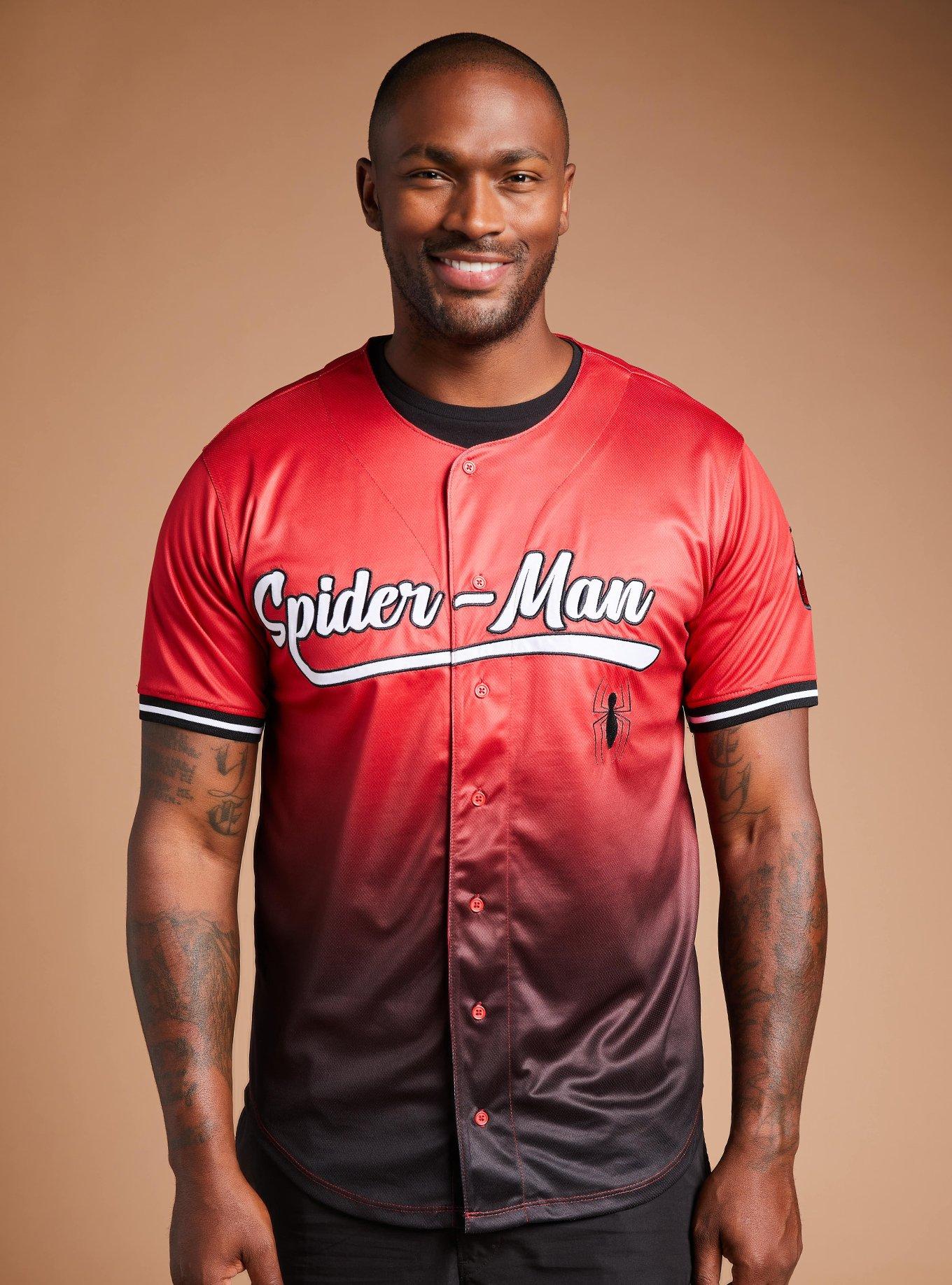 Marvel SpiderMan Ombre Baseball Jersey BoxLunch Exclusive BoxLunch