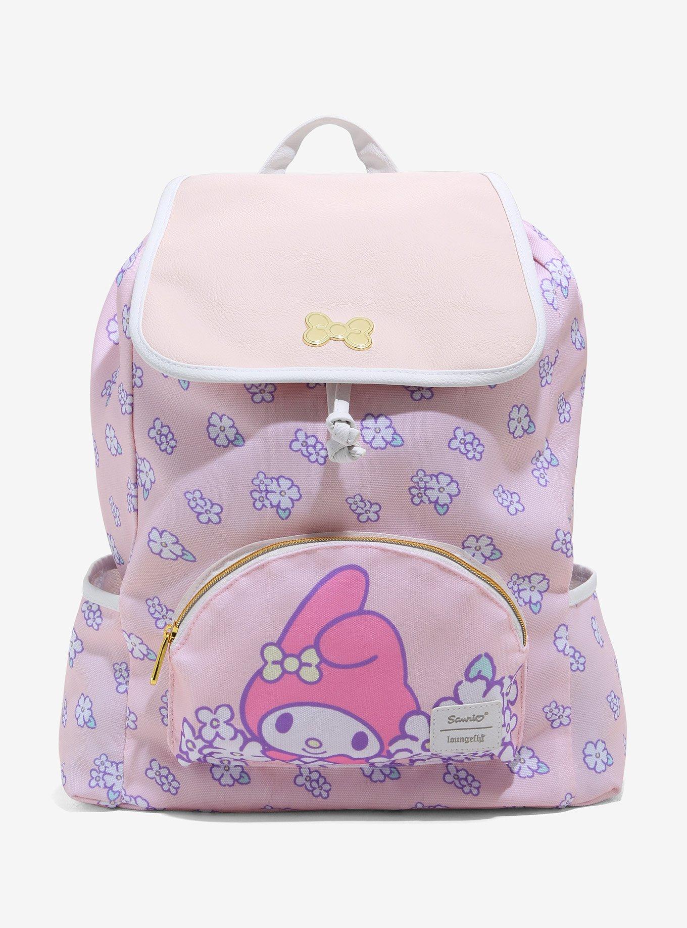 Loungefly My Melody Pastel Floral Slouch Backpack Hot Topic