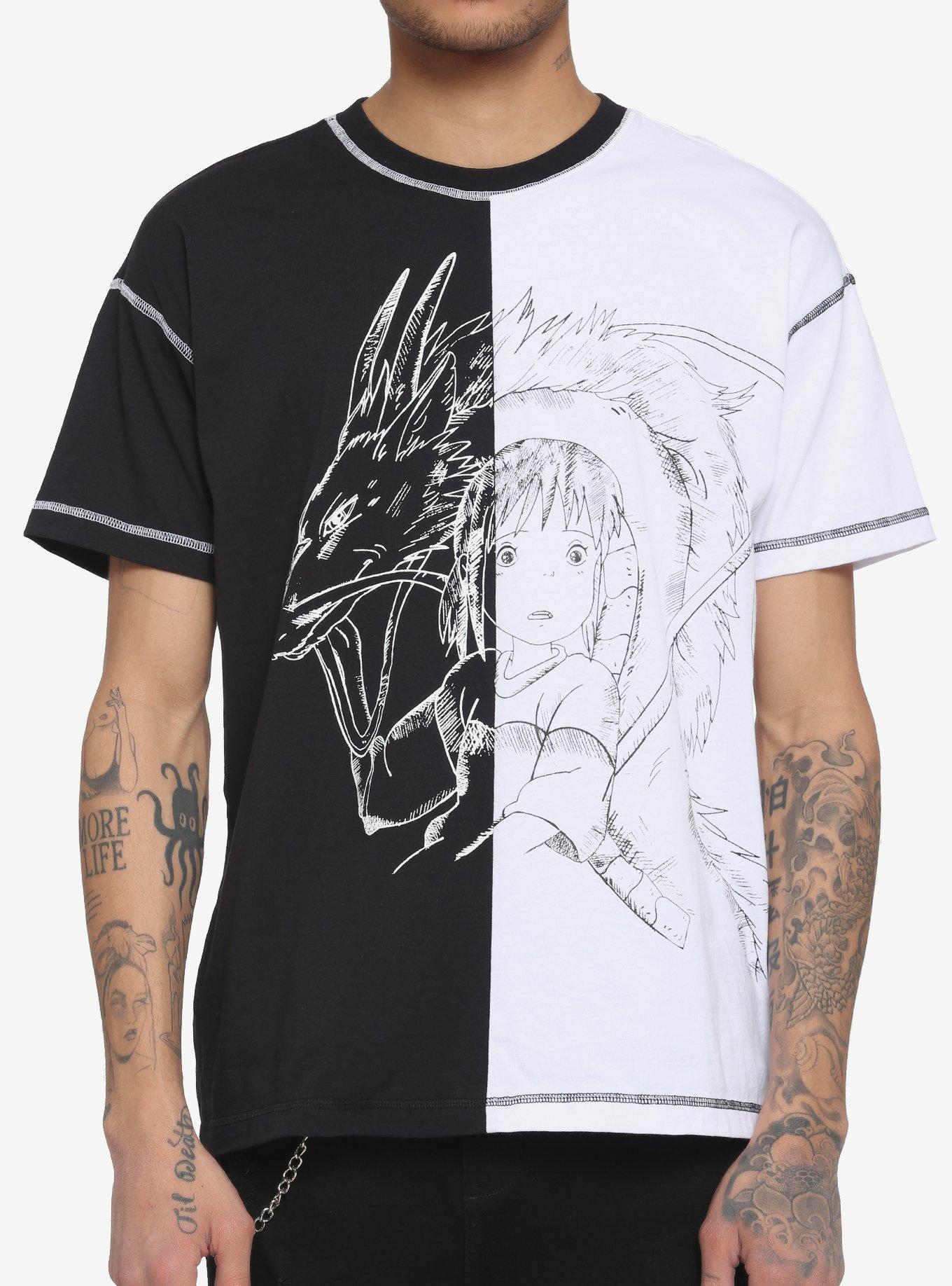 Studio Ghibli Spirited Away Haku & Chihiro Split TShirt Hot Topic