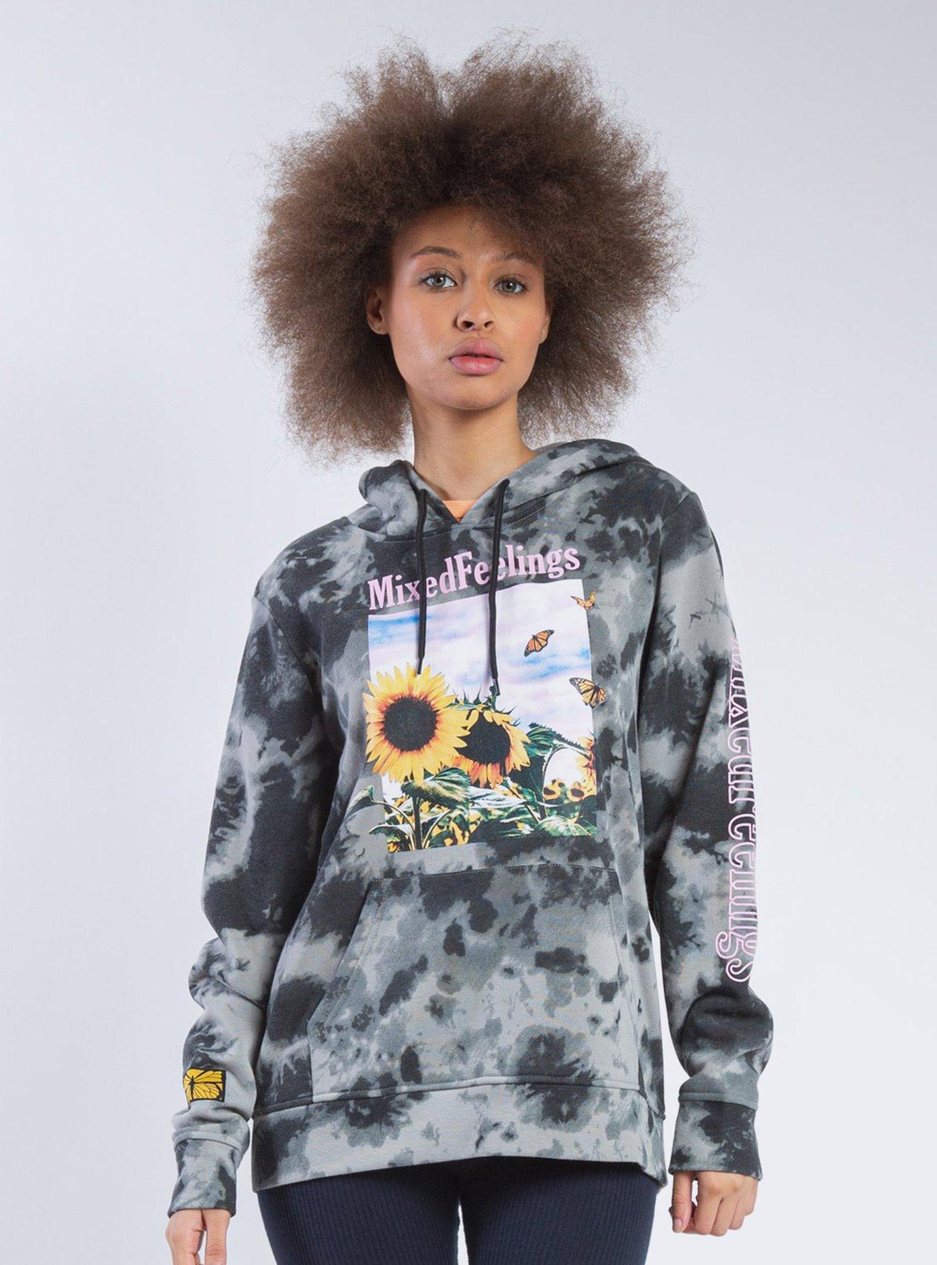 Grey Mixed Feelings Hoodie Hot Topic
