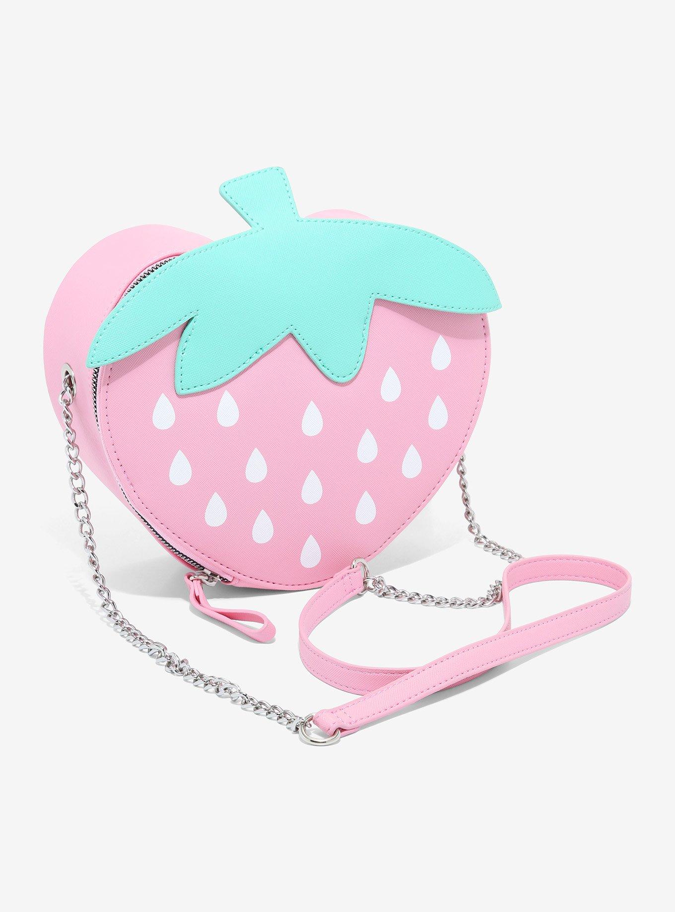 Pink Strawberry Crossbody Bag Hot Topic