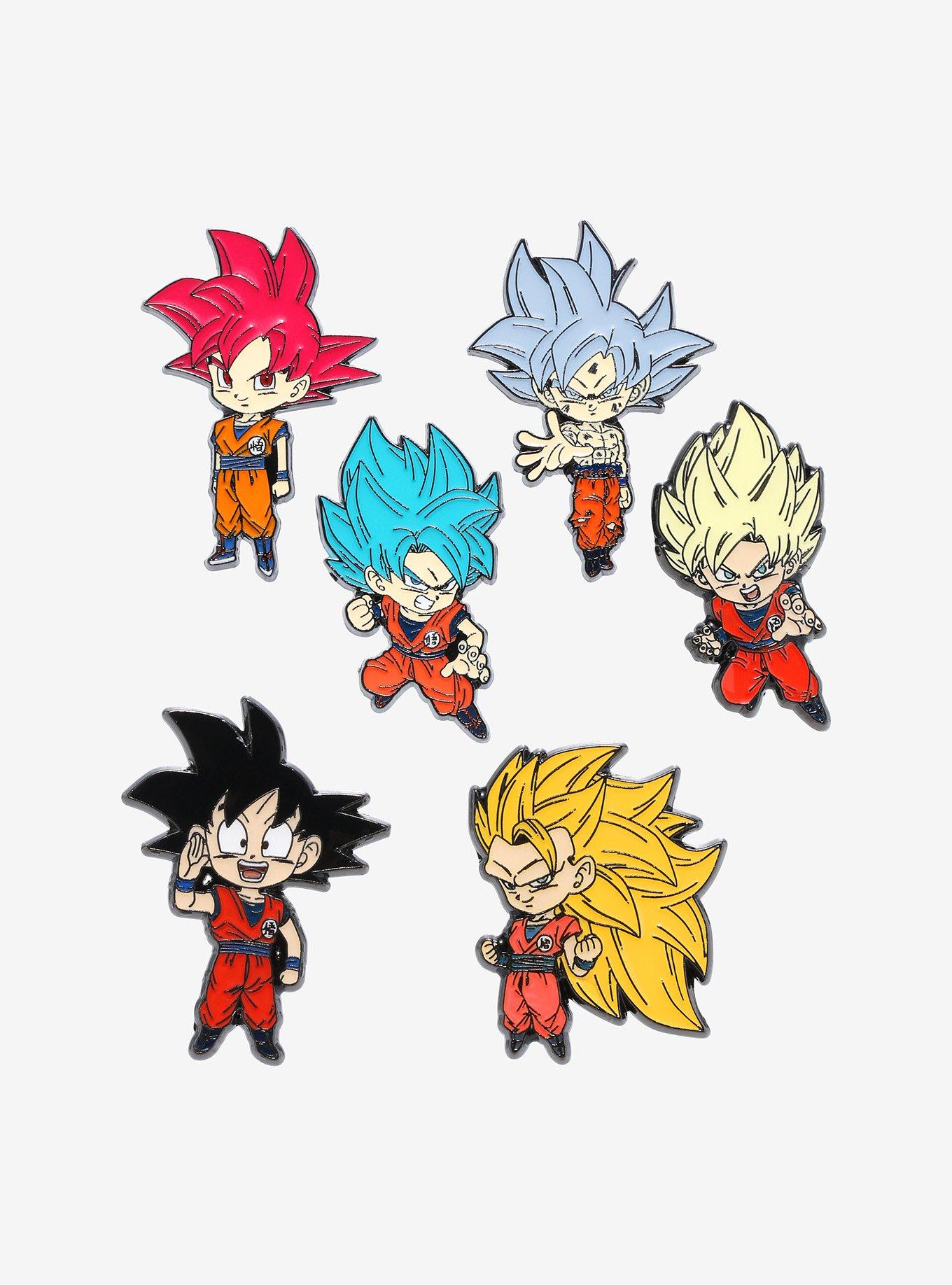 Dragon Ball Z Goku Evolution Blind Bag Enamel Pin Hot Topic