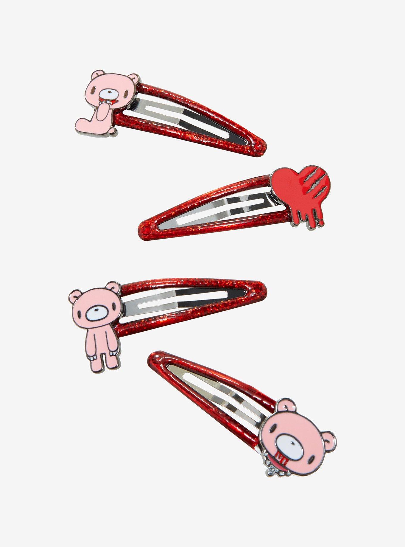 Gloomy Bear Heart Hair Clip Set Hot Topic