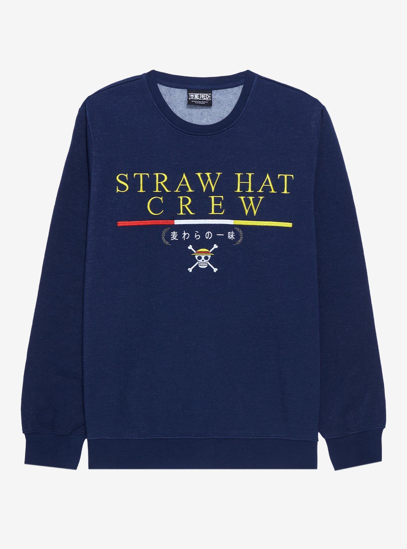 One Piece Straw Hat Crew Collegiate Crewneck BoxLunch Exclusive BoxLunch