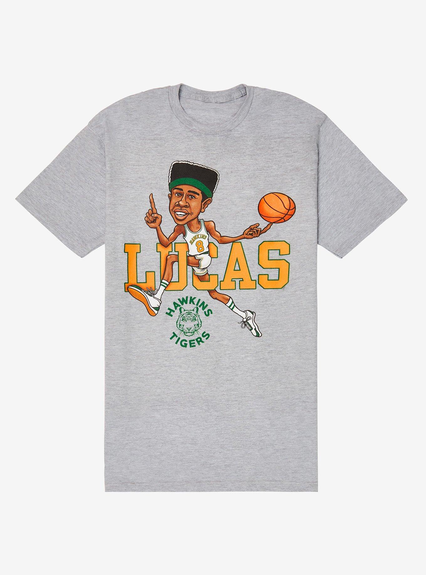 Stranger Things Lucas Hawkins Basketball TShirt BoxLunch Exclusive