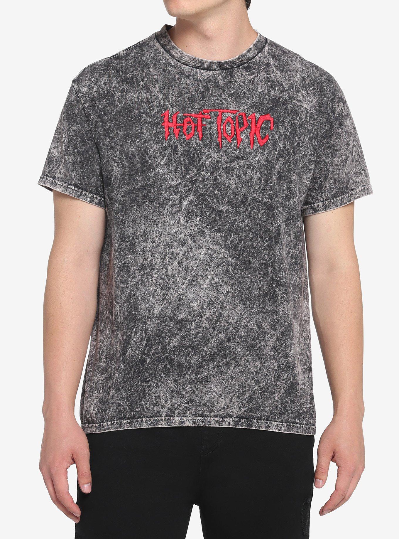 Hot Topic Old Logo Mineral Wash TShirt Hot Topic
