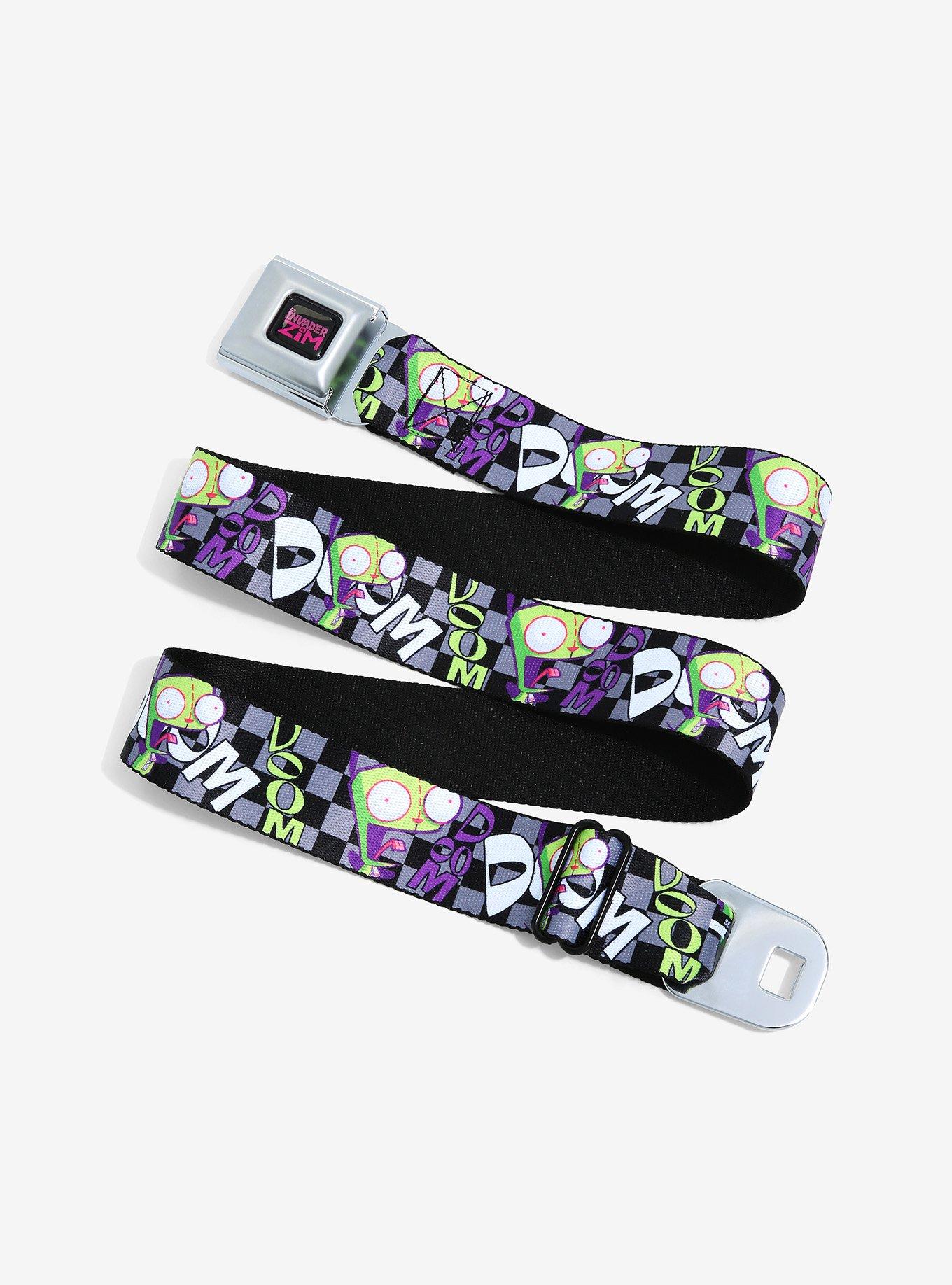 BuckleDown Invader Zim Checkered Seat Belt Belt Hot Topic