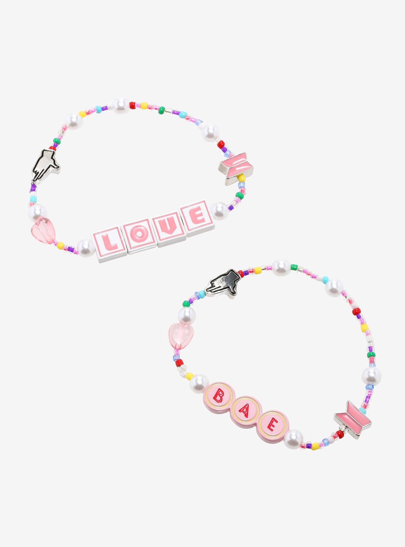 BTS Boy With Luv Beaded Best Friend Bracelet Set Hot Topic