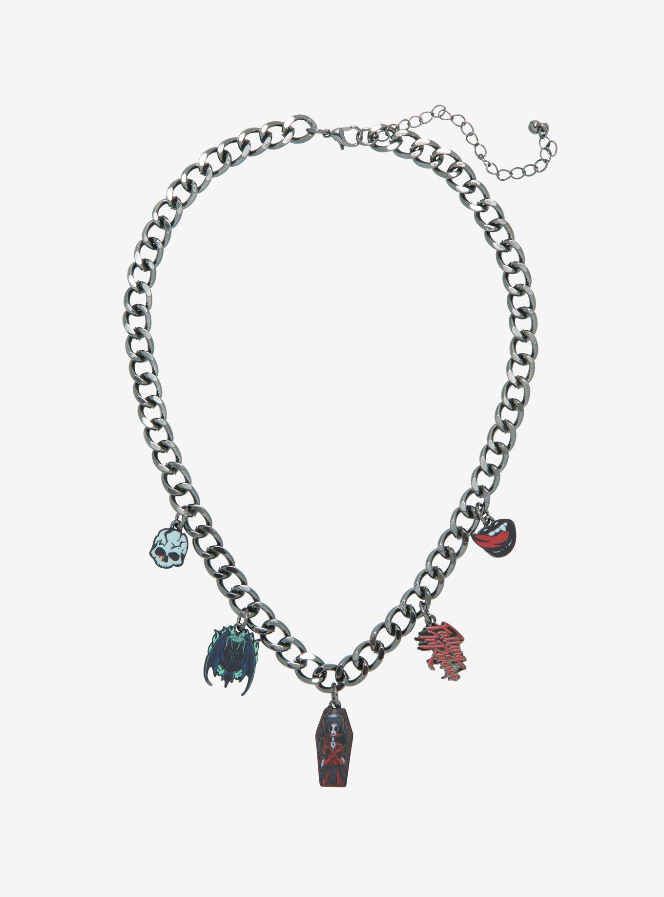 Falling In Reverse Charm Necklace Hot Topic
