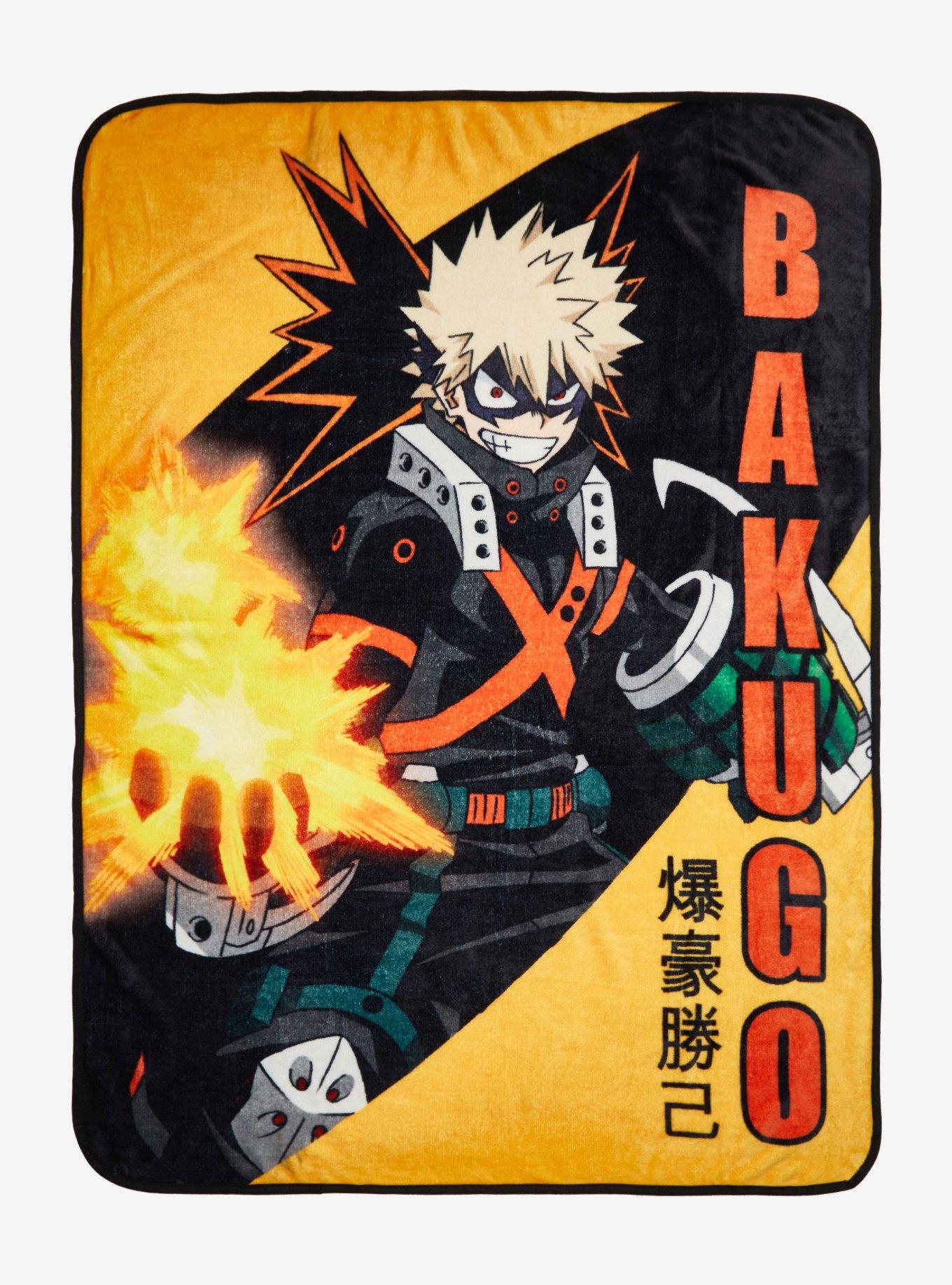 My Hero Academia Bakugo Throw Blanket Hot Topic