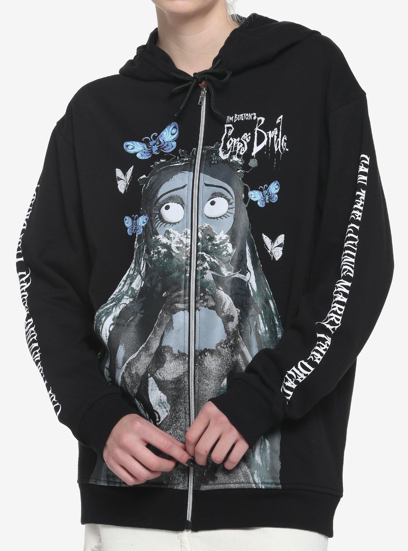Corpse Bride Moths Girls Hoodie Hot Topic