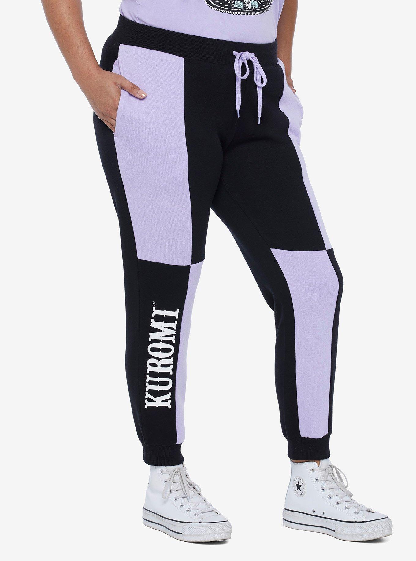 Kuromi Fortune Teller ColorBlock Sweatpants Plus Size Her Universe