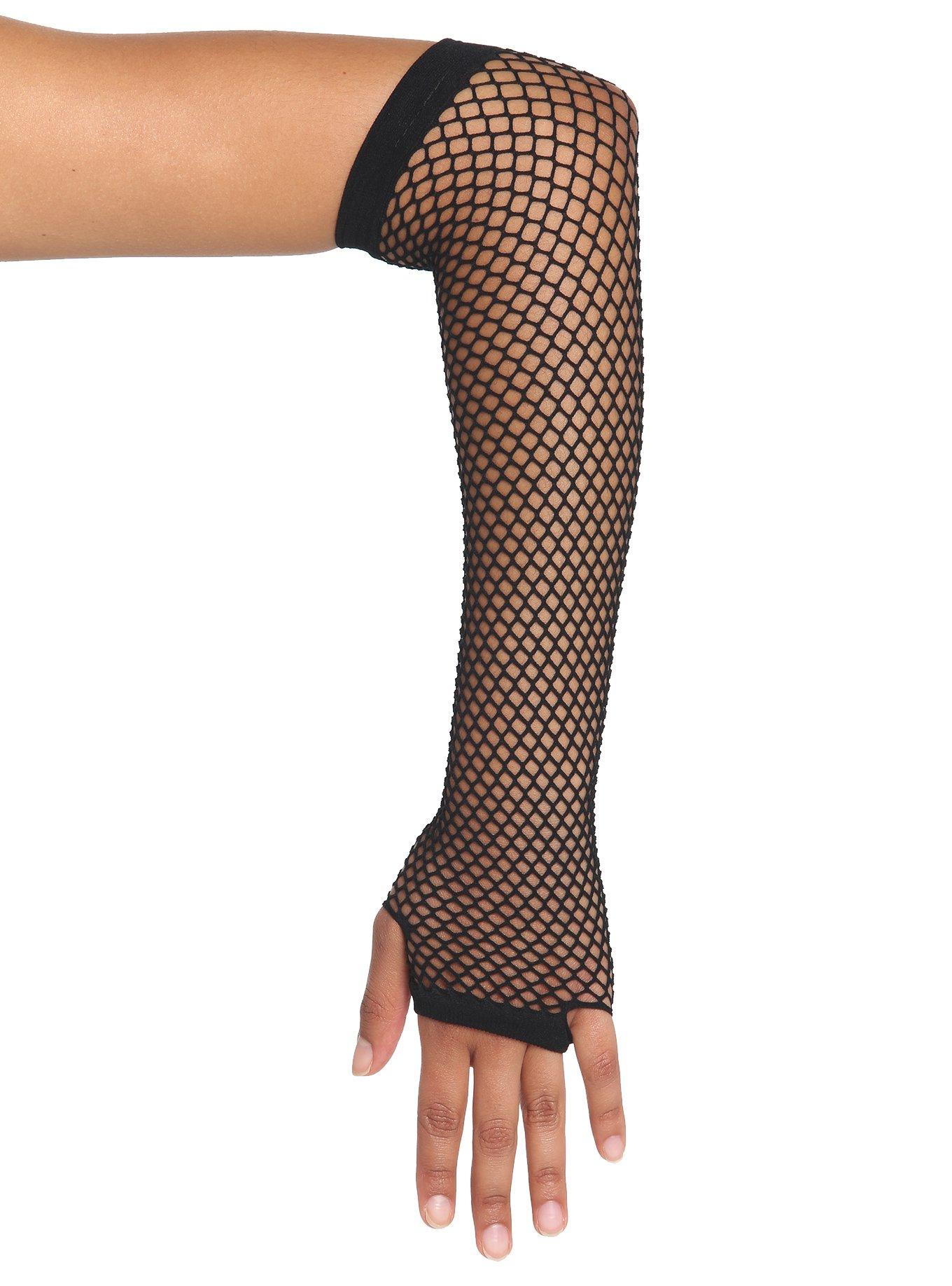 Black Fingerless Arm Warmers Hot Topic