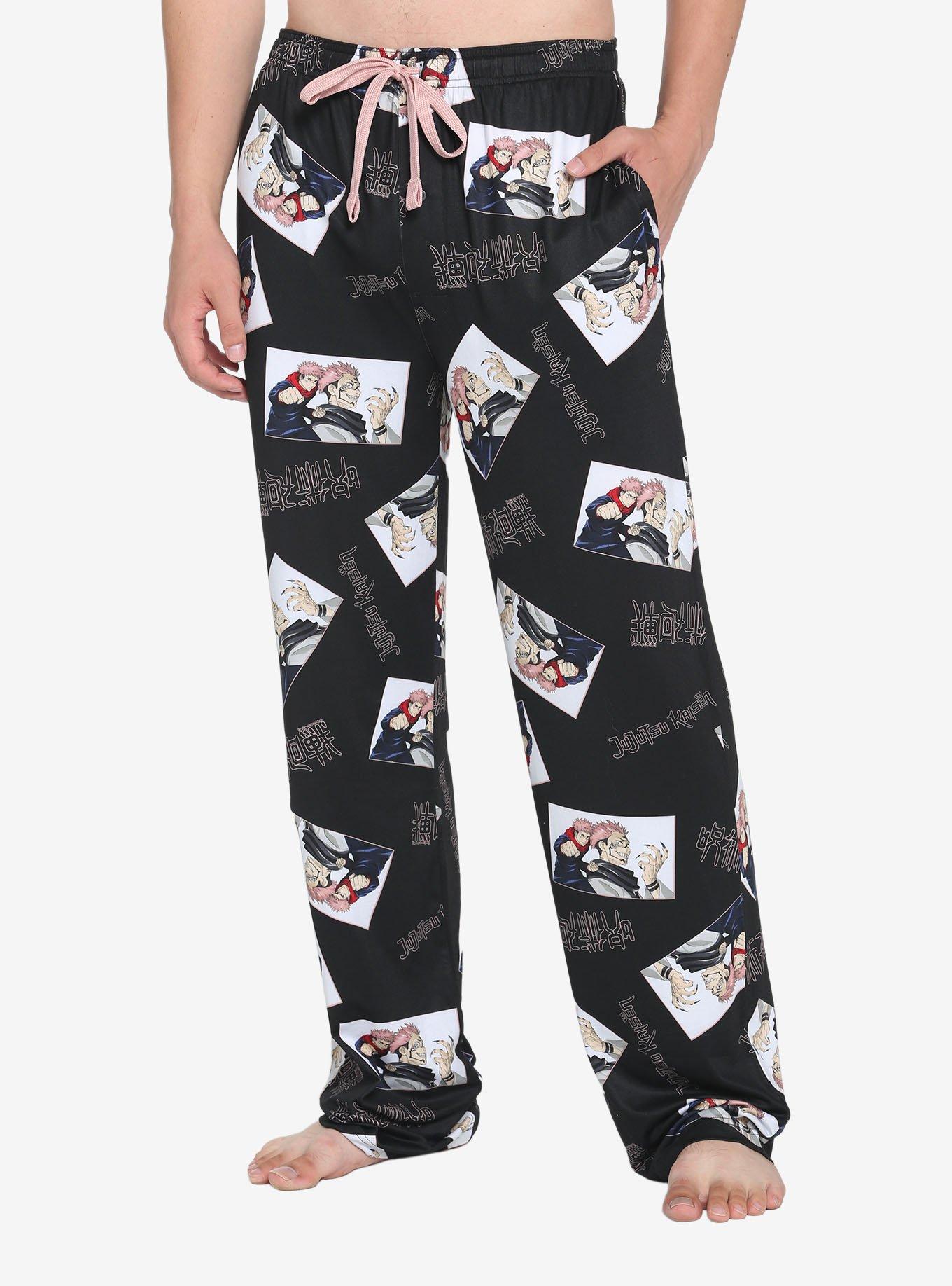 Jujutsu Kaisen Yuji & Sukuna Pajama Pants Hot Topic