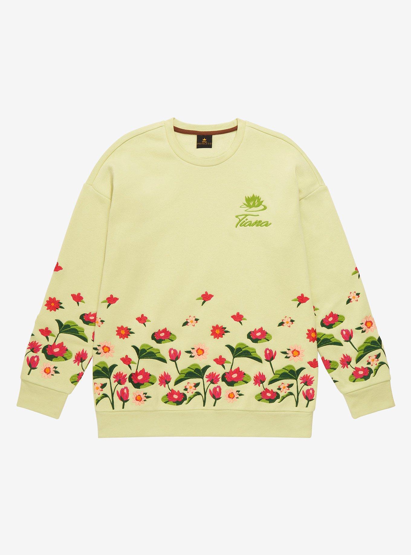 Disney The Princess and the Frog Tiana Floral Crewneck BoxLunch Exclusive BoxLunch
