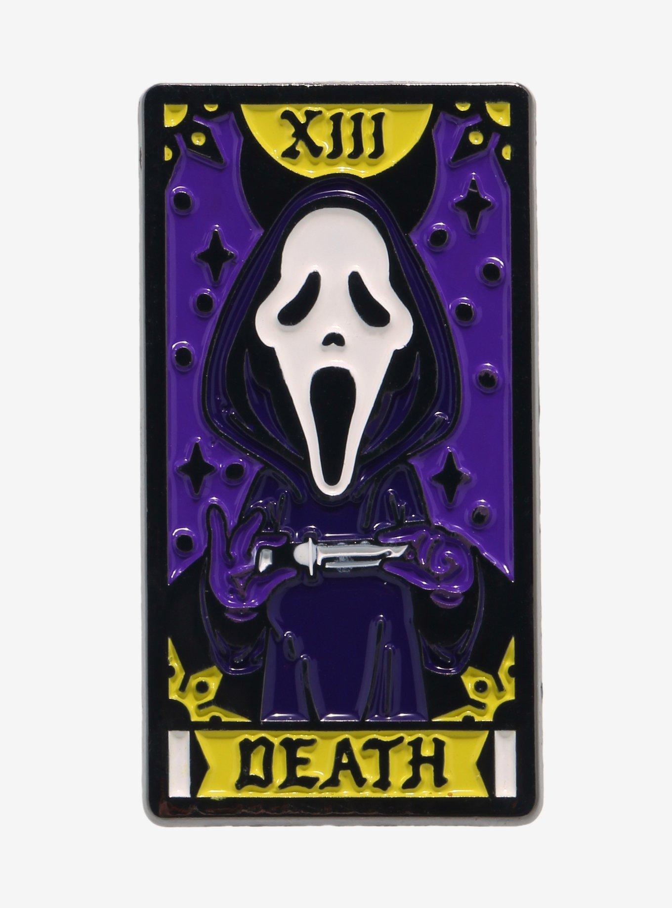 Scream Ghost Face Tarot Card Enamel Pin Hot Topic