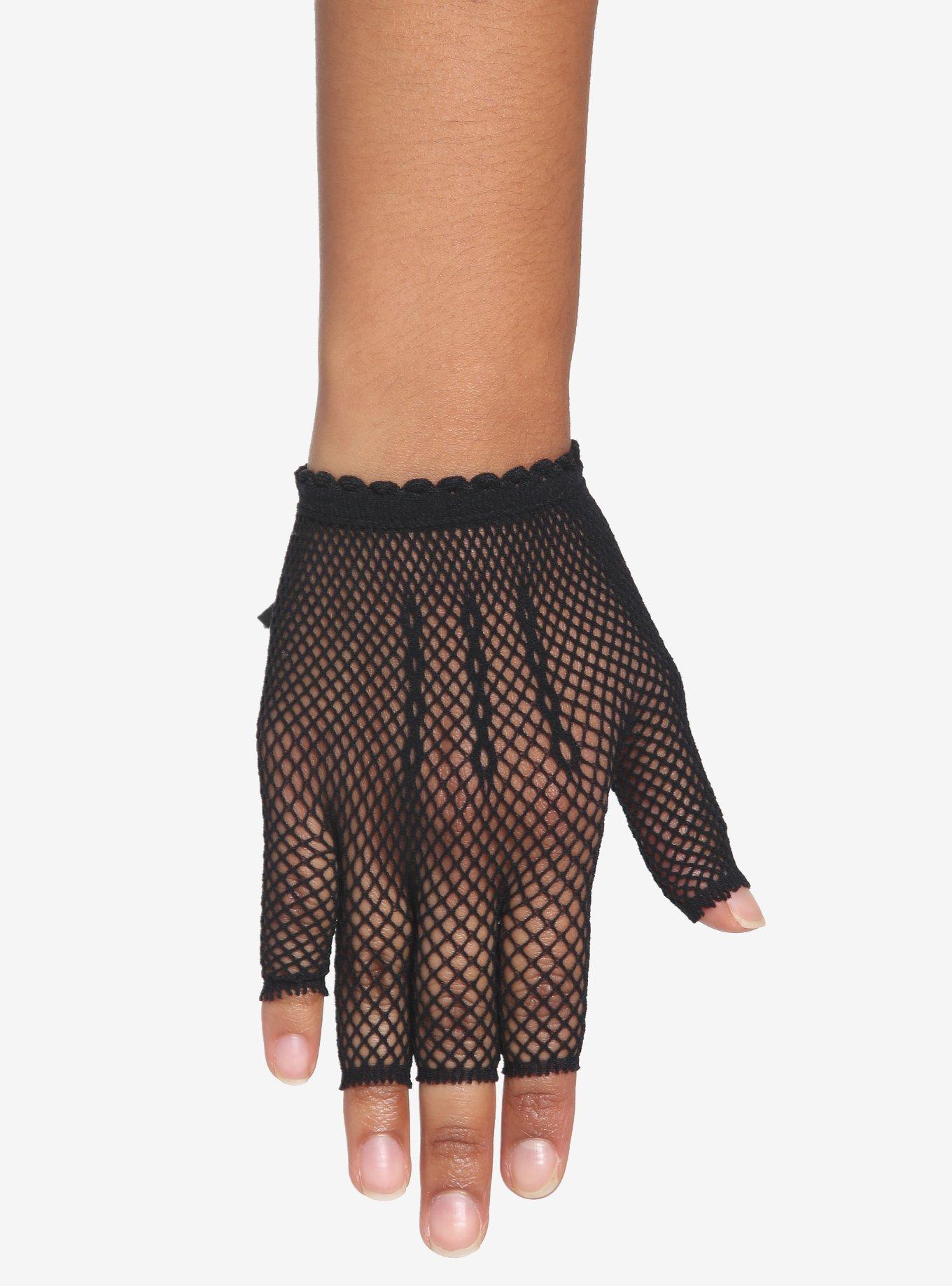Black LaceUp Gloves Hot Topic
