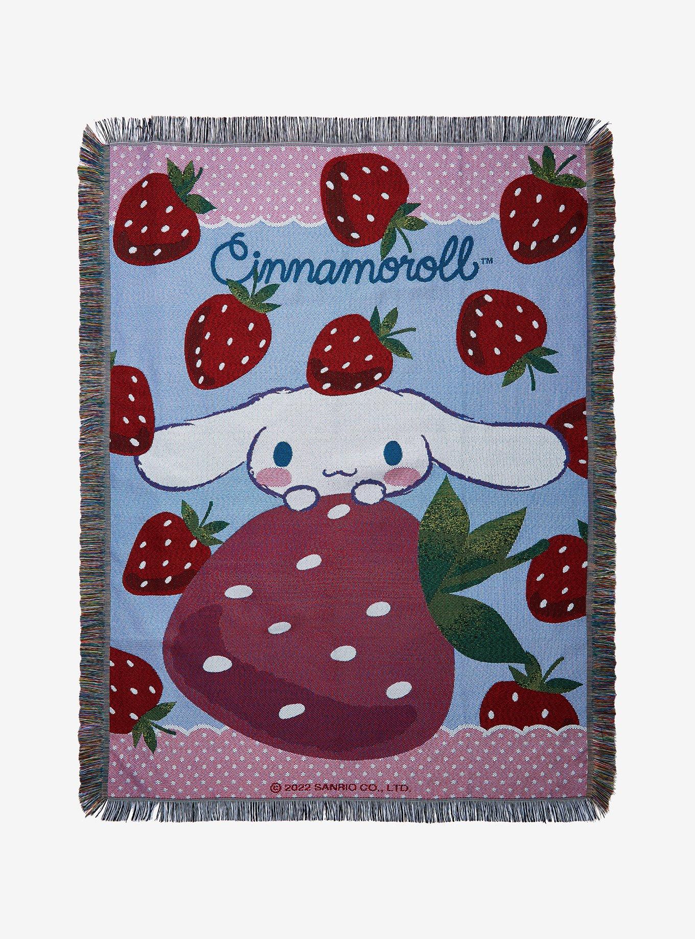 Cinnamoroll Strawberry Tapestry Throw Blanket Hot Topic
