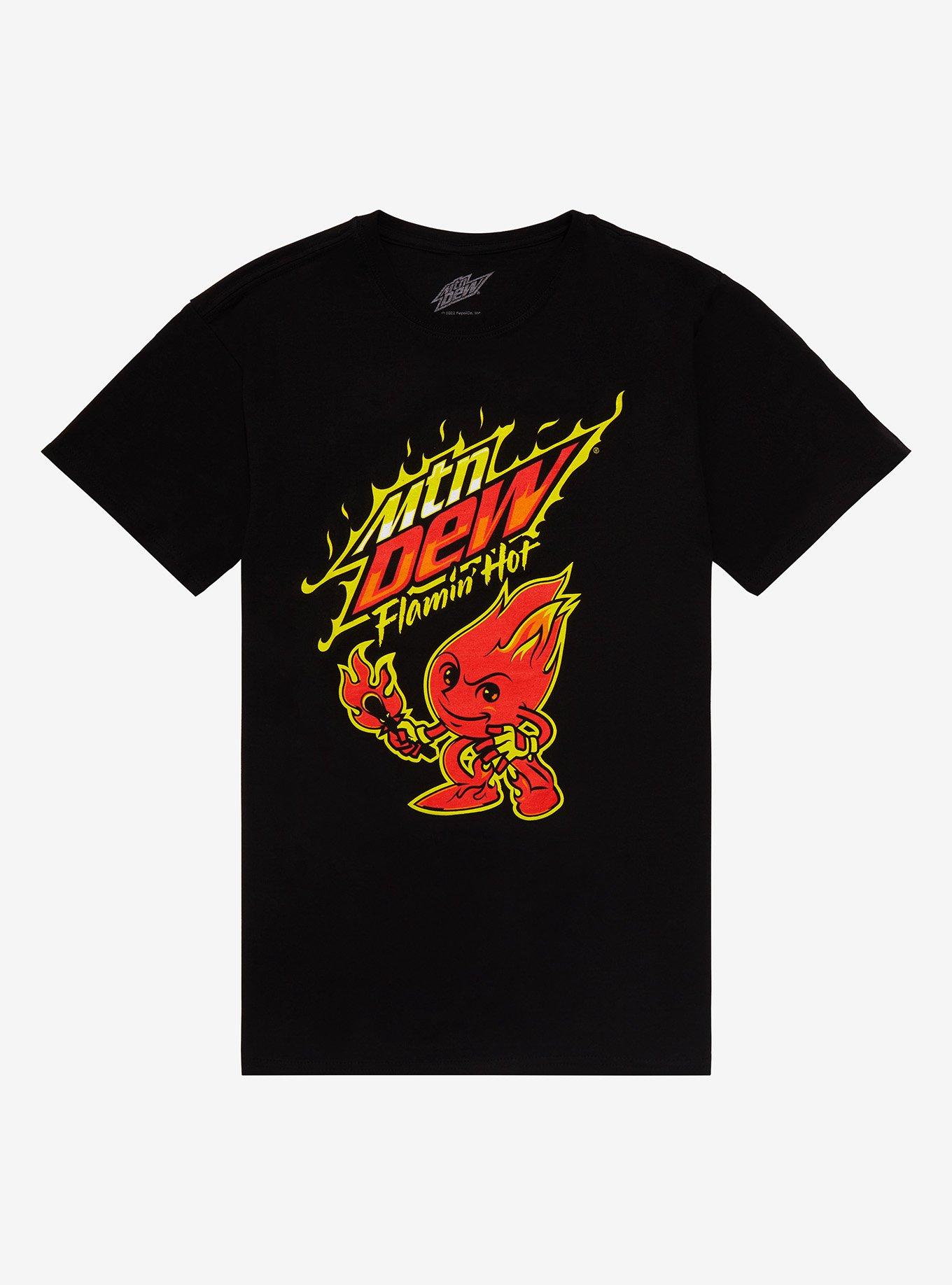 Mountain Dew Mtn Dew Flamin' Hot TShirt Hot Topic