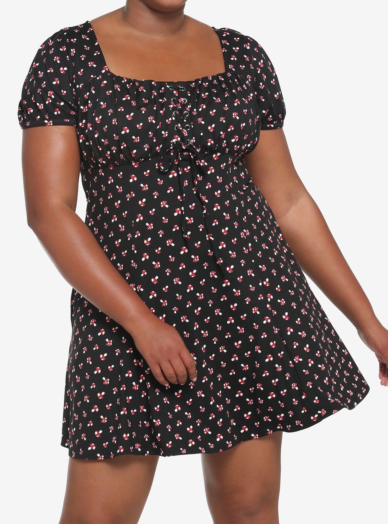Black Mushroom Empire Dress Plus Size Hot Topic