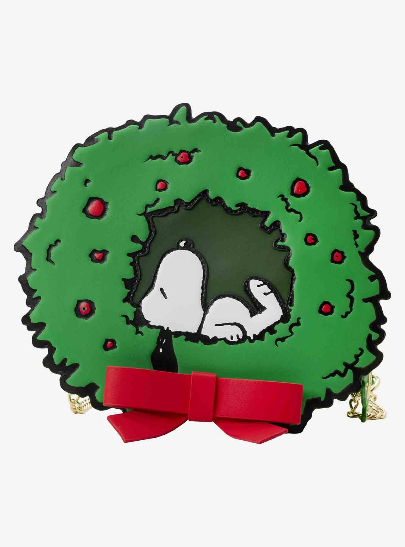 Loungefly Peanuts Snoopy Wreath LightUp Crossbody Bag Her Universe