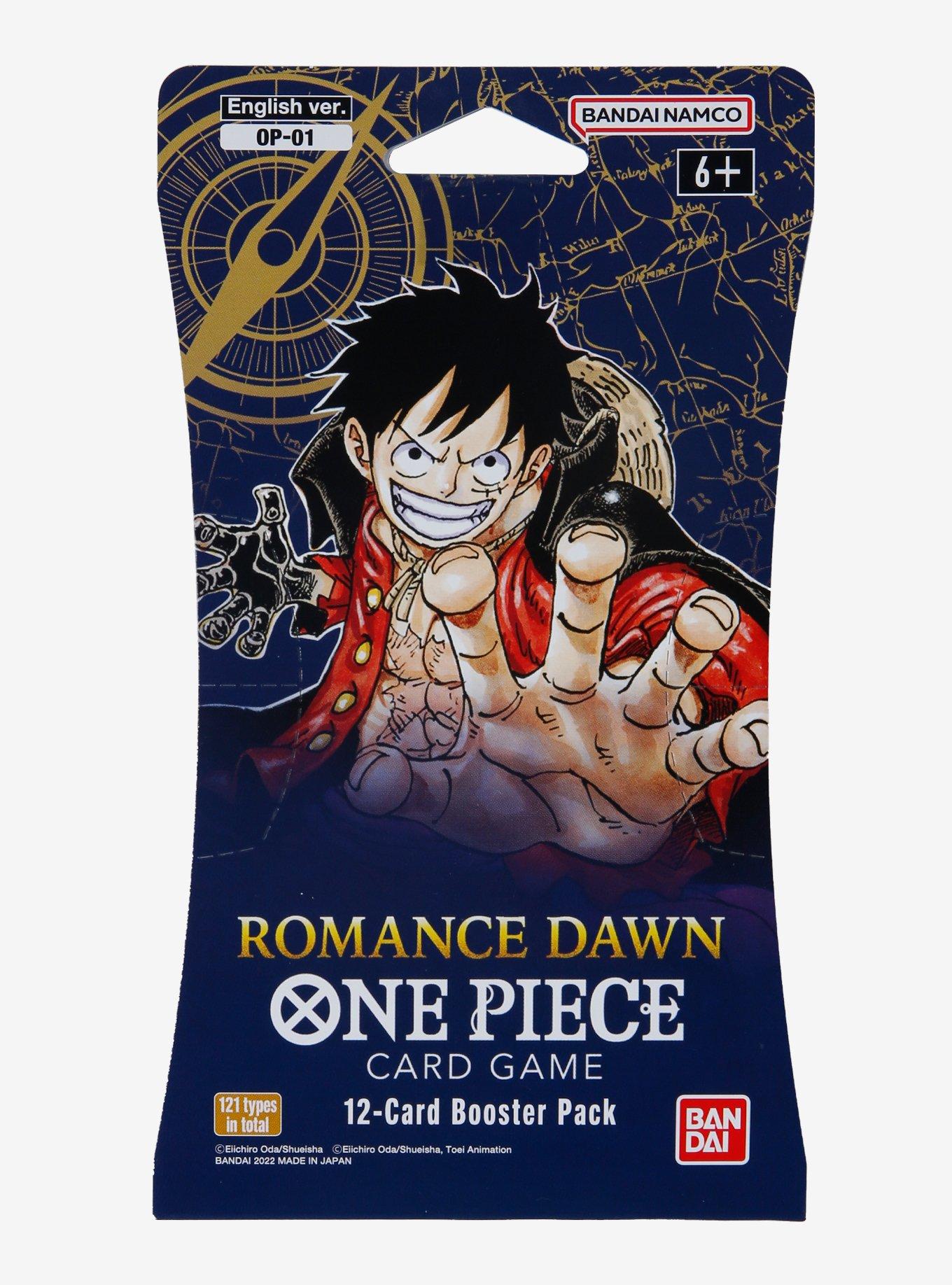 One Piece Romance Dawn Card Game 12Card Booster Pack Hot Topic